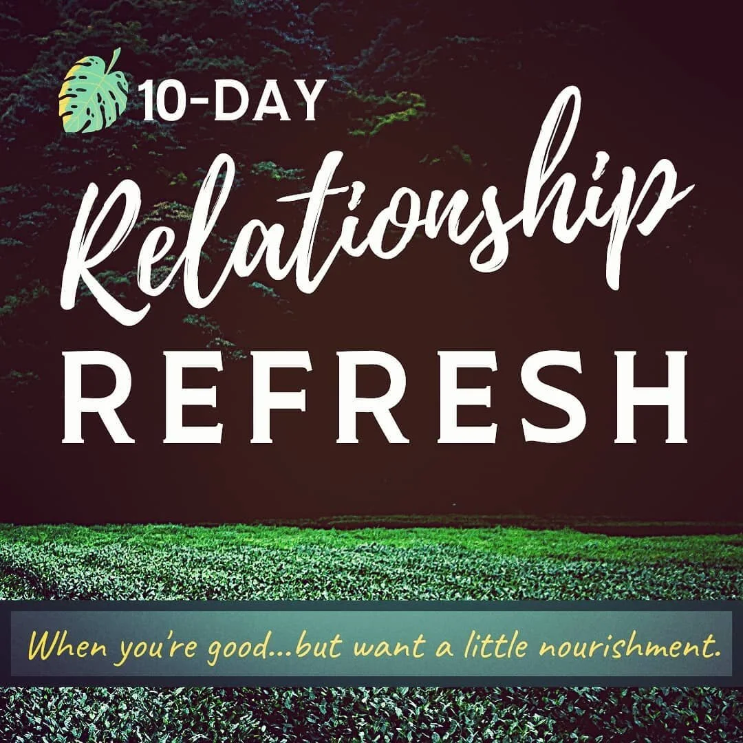 Could your relationship use a boost in 2020?
(I think we ALL could use a boost of love, grounding, appreciation, and joy in 2020!)
----
In only 10 days, and less than 30 minutes a day, you can nourish your relationship and feel more love and connection to your partner. 
---
Launch special! 30% discount with the code: 30OFF
---
Find link in bio. 😘