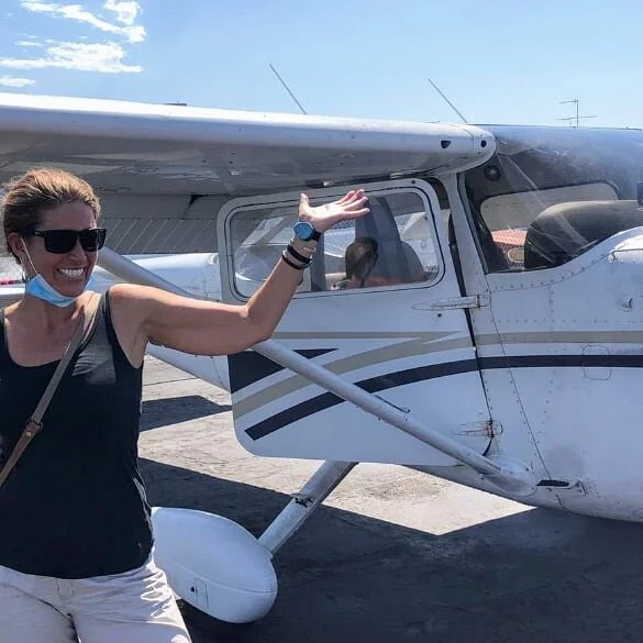 My first time in a small plane -- fun experience (minus some motion sickness) and beautiful coastal view!!