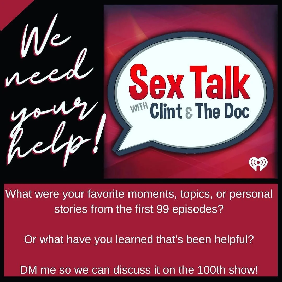If you've listened to my podcast with @clintaugustradio over the past 99 episodes, we'd love to hear from you for our 100th episode!
---
DM me and let me know your favorite memories, topics, stories, etc, or what you've learned, so we can talk about it next Tuesday in episode #100. (And if you want to remain anonymous, let me know that as well.)
---
#sextalk #sextalkpodcast #sexedforadults #intimacycoach #mindfulsex
