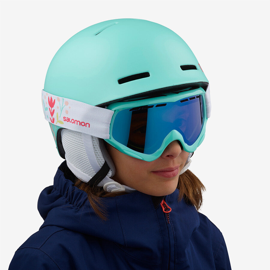 Salomon Grom Junior Ski Snowboard Helmet Flame 