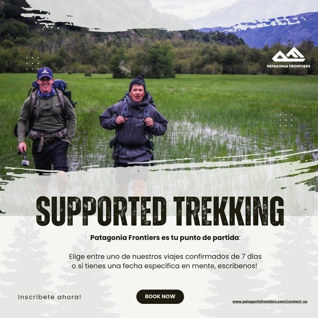 &iquest;Listo para caminar hacia lo extraordinario?
En Patagonia Frontiers, nuestro rancho en plena naturaleza combina terrenos privados extensos con una ubicaci&oacute;n &uacute;nica que te abre las puertas a aventuras de trekking ilimitadas. 🌄

Nu