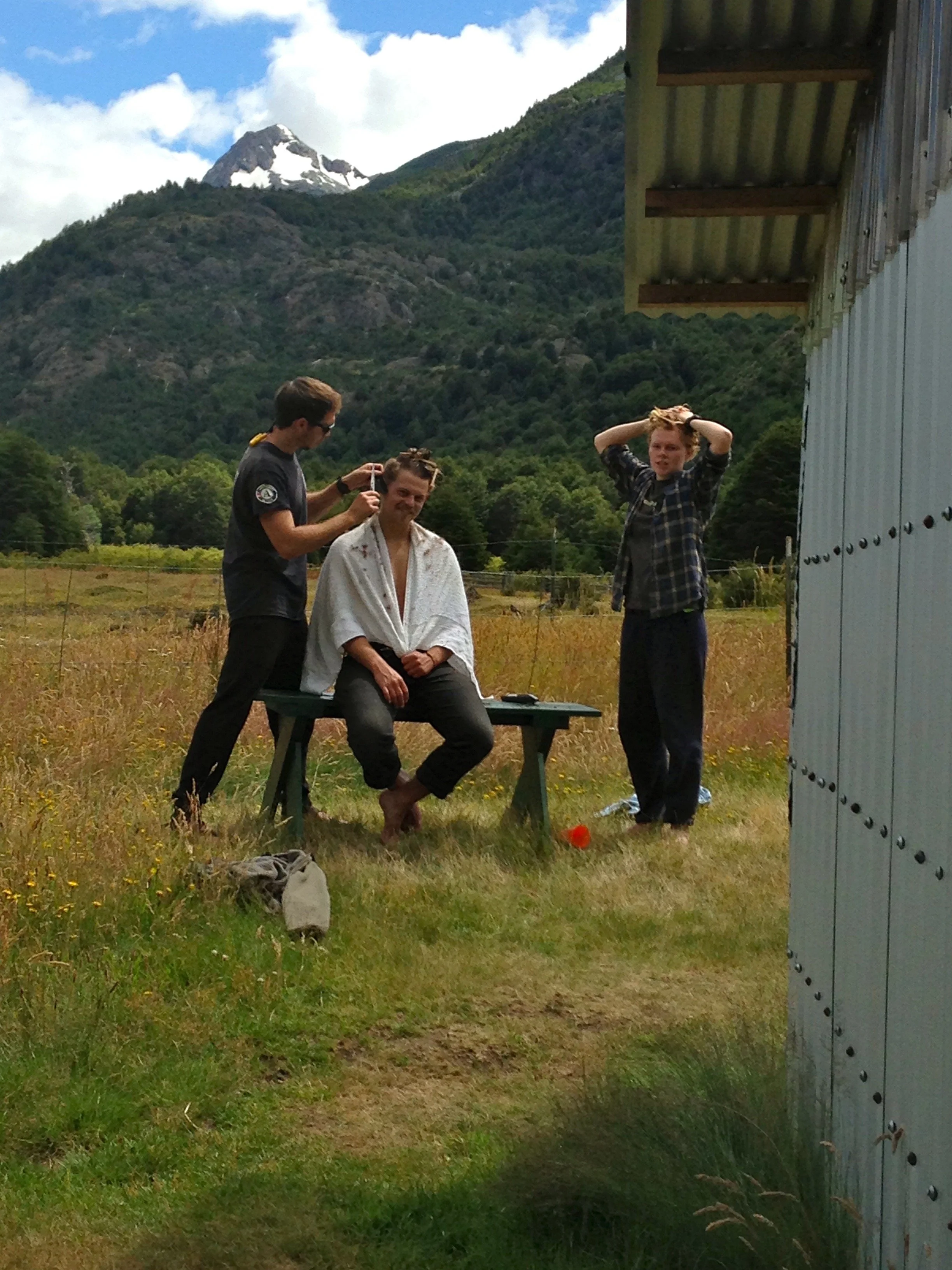 Conservation crew in Patagonia