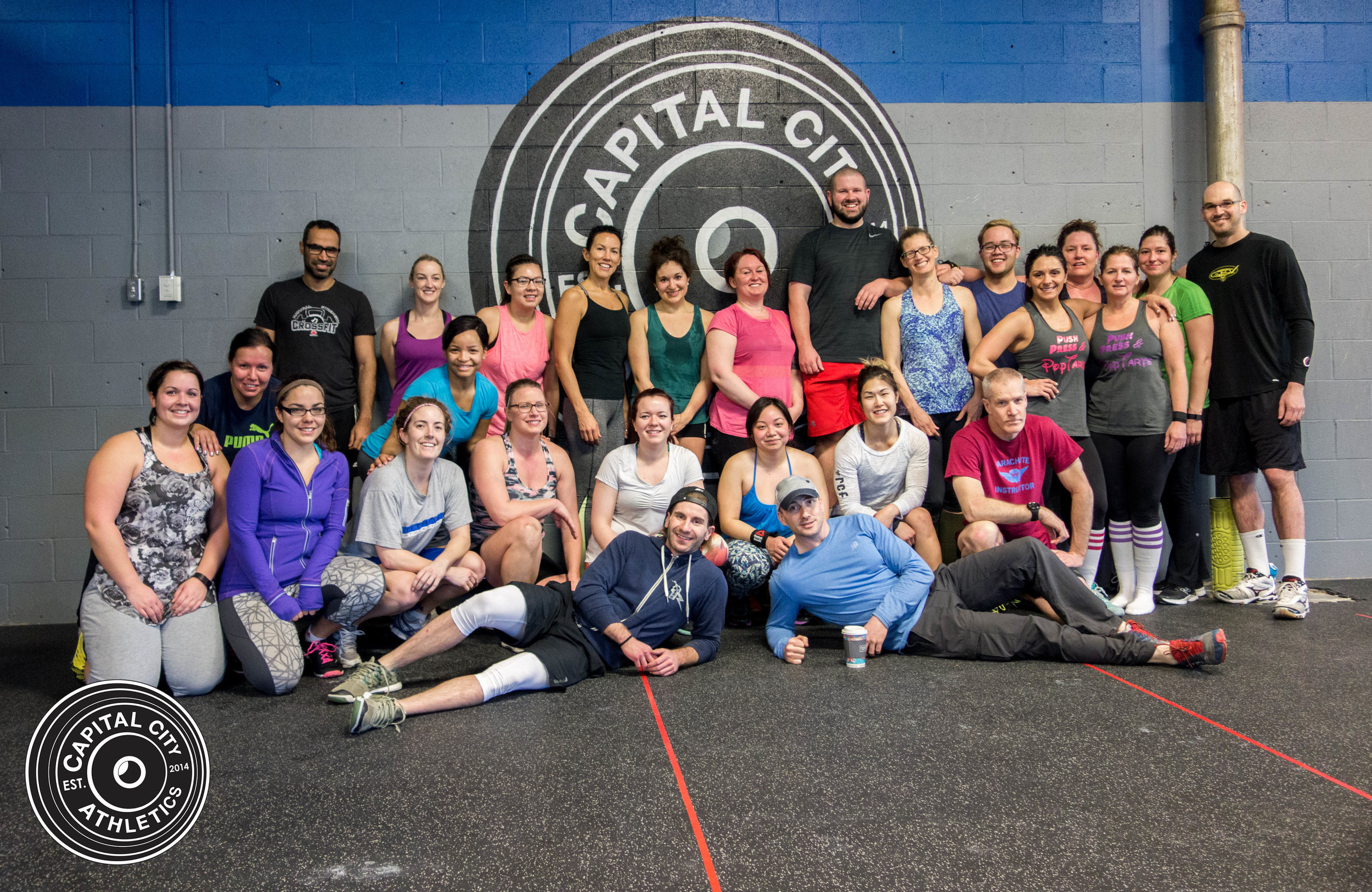 Looking sharp everyone. Don't mind the sweat, this is post-workout of course!