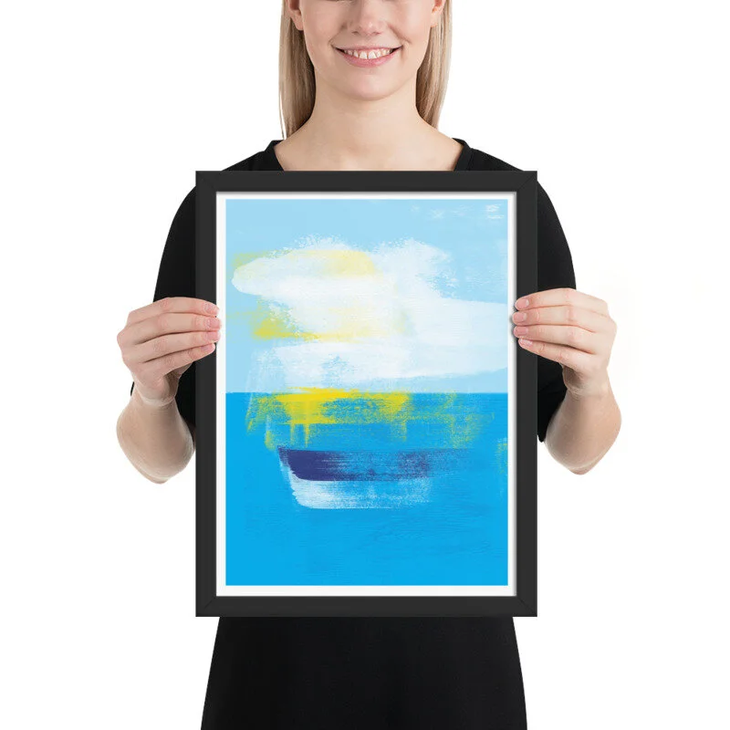 Blue Ocean Cloud Art Print for Sale