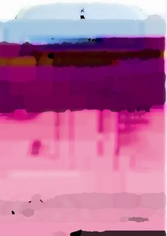 Pink Abstract Landscape Painting for Sale