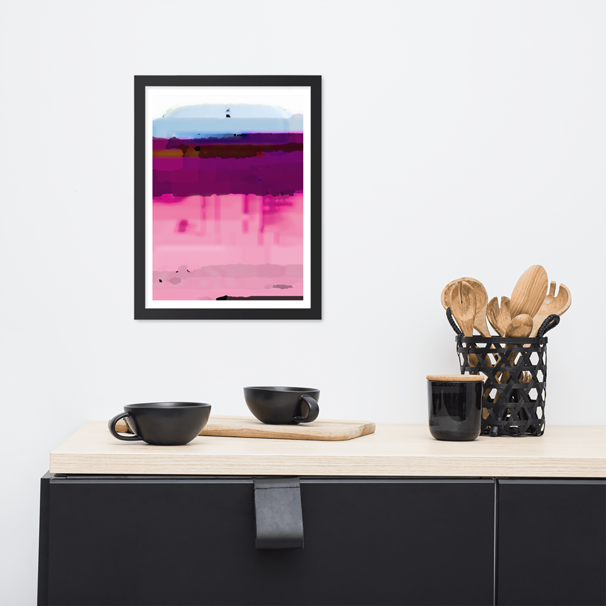 Pink Purple Beautiful Abstract Art Print for Sale