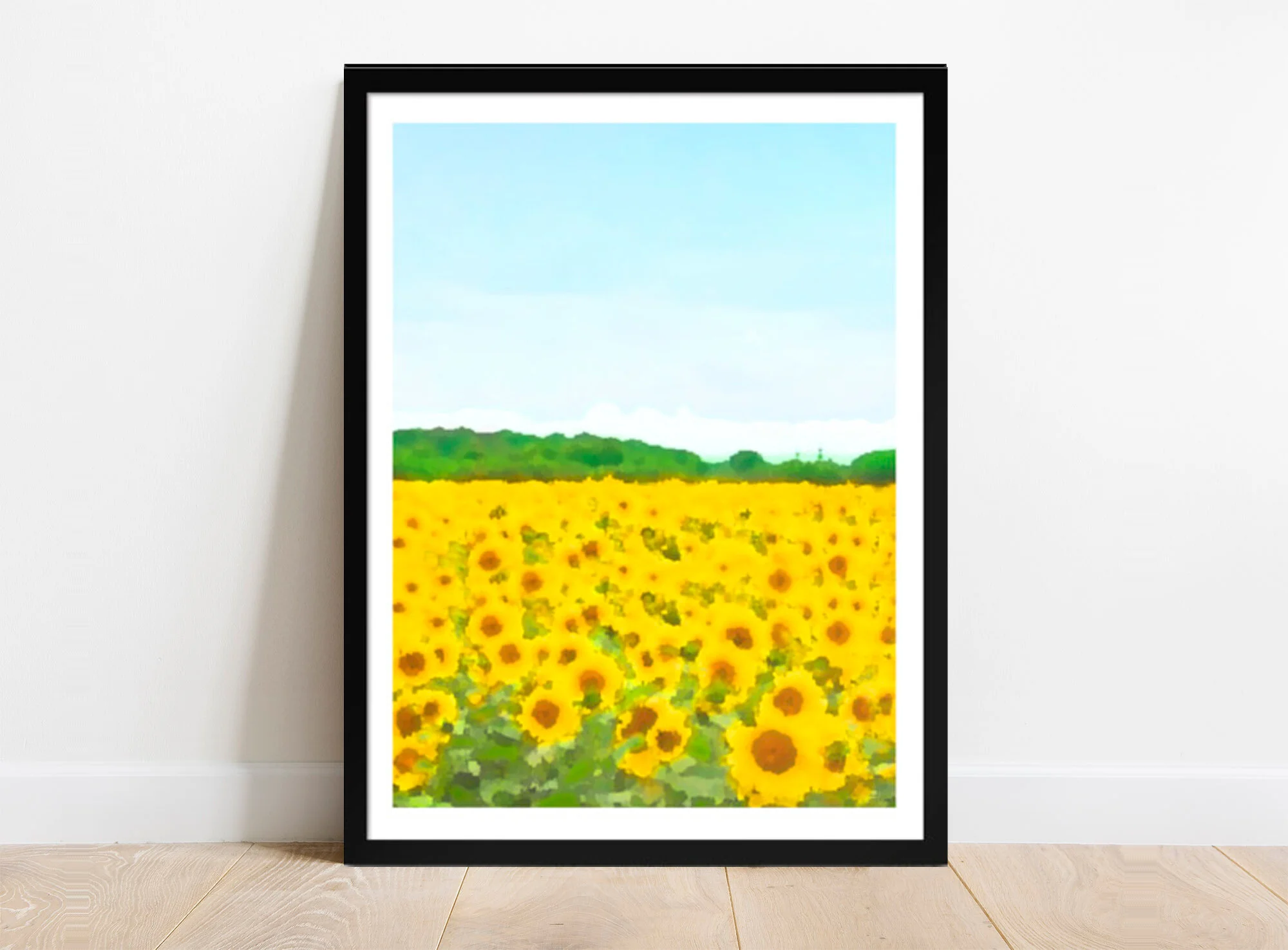 Sunflower Field Art Painting for Sale