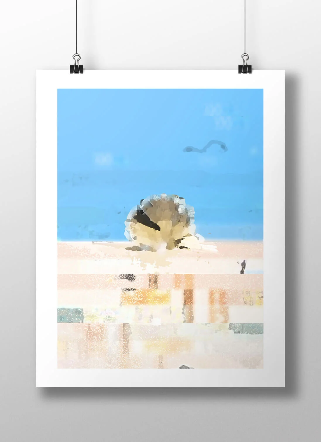 Suffolk Holiday Maggi Hambling Shell Aldeburgh Beach Art Print for Sale