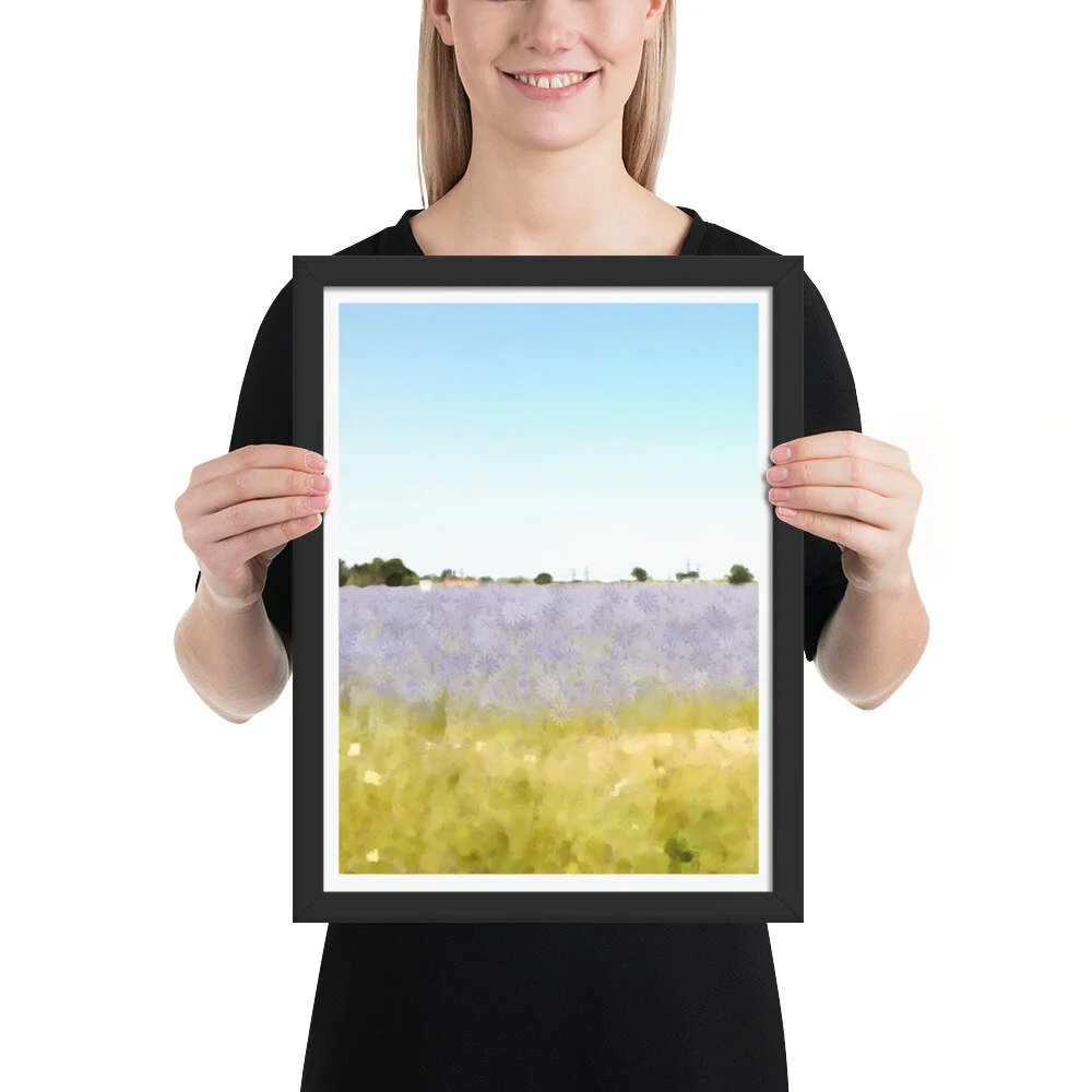 Borage Field, Snape, Suffolk Art for Sale