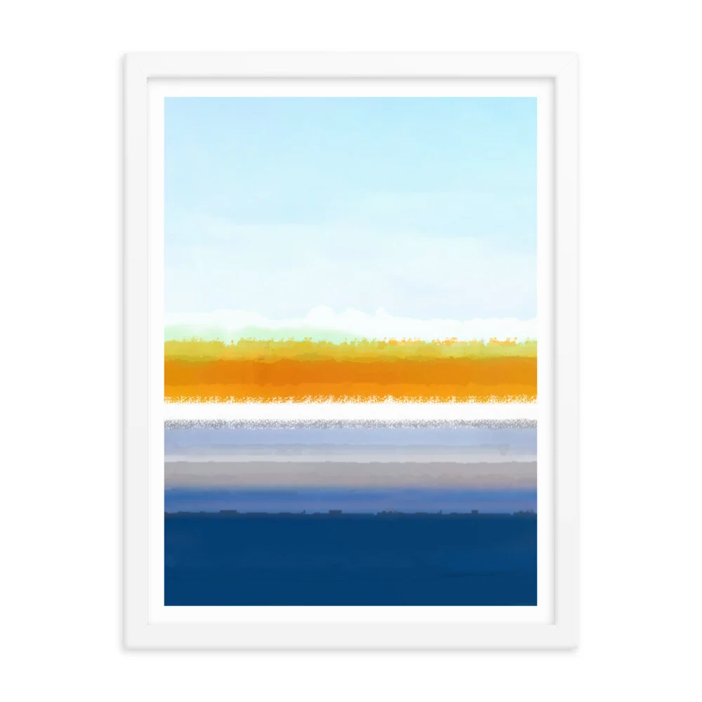 Abstract Colourful Beach Art Suffolk for Sale