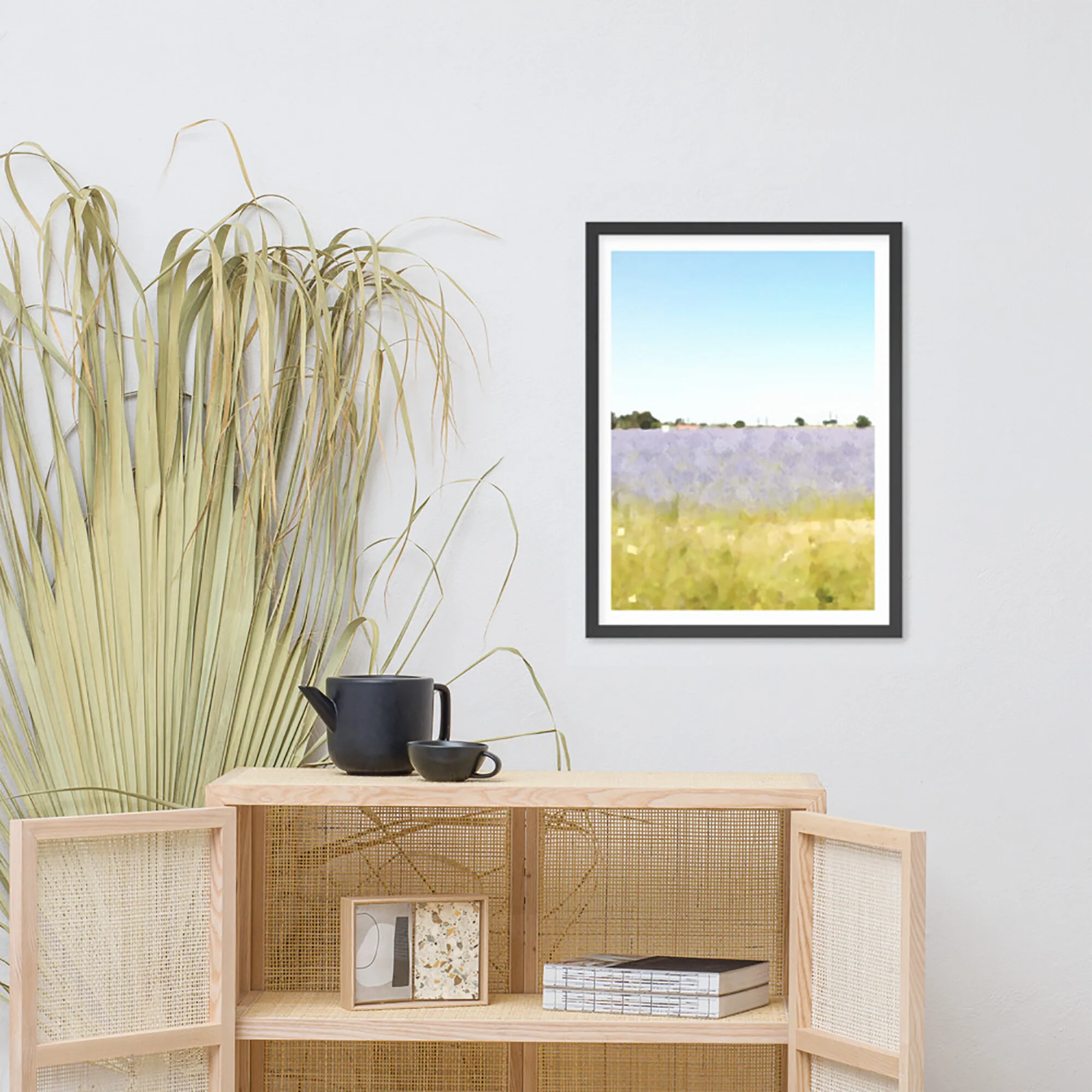 Lavender Field Abstract Art for Sale