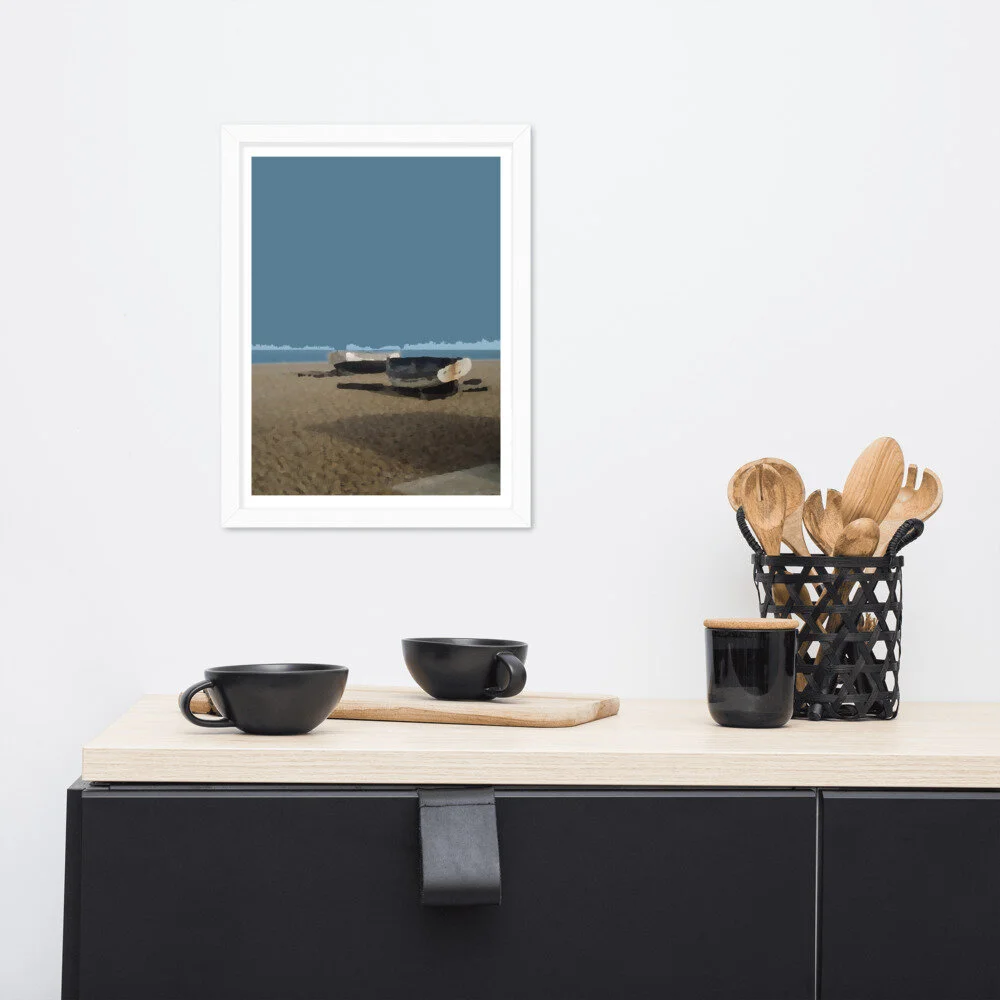 Aldeburgh Beach Fishing Boats Art Print for Sale