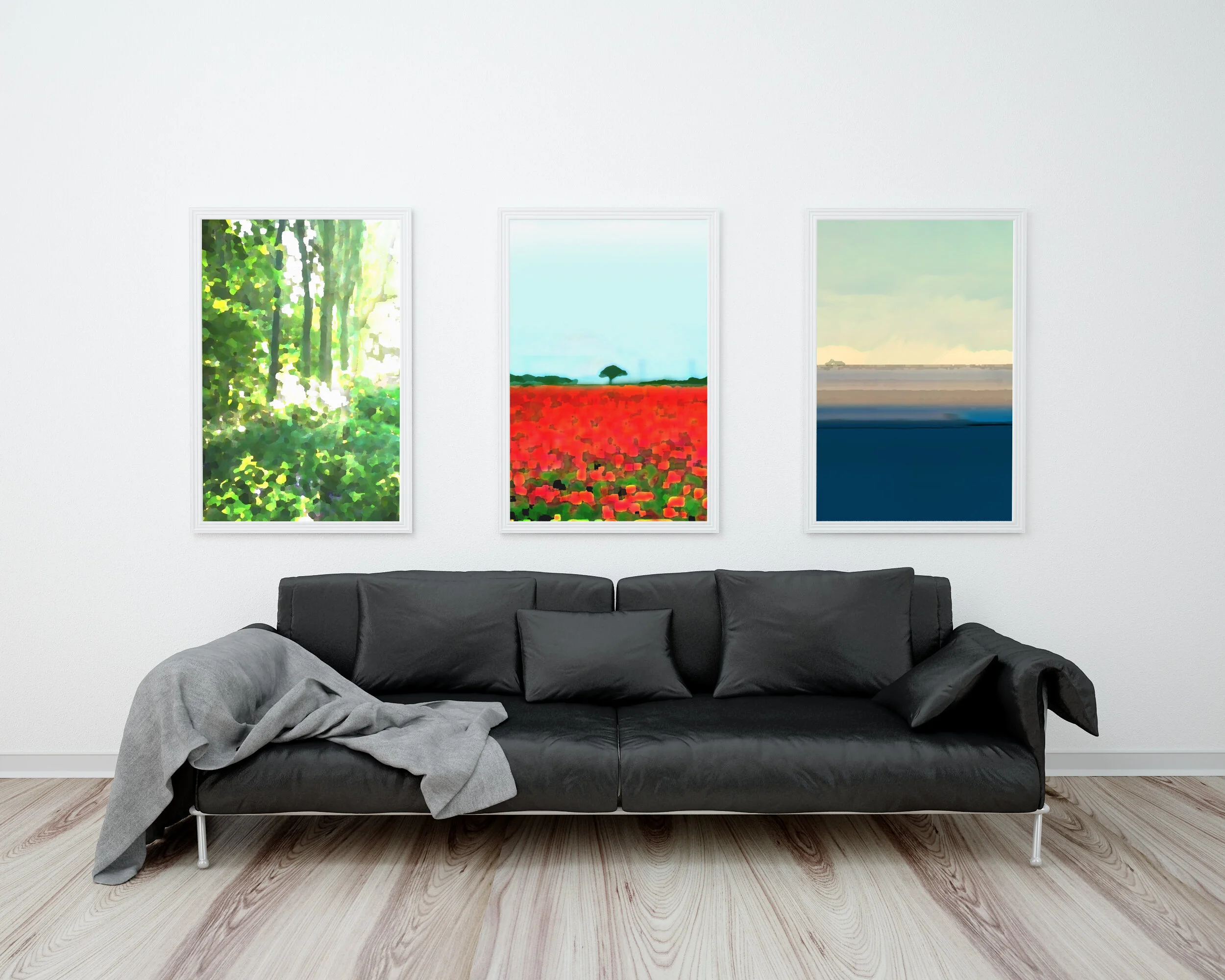Woodland Forest Nature Trees Art Print for Sale
