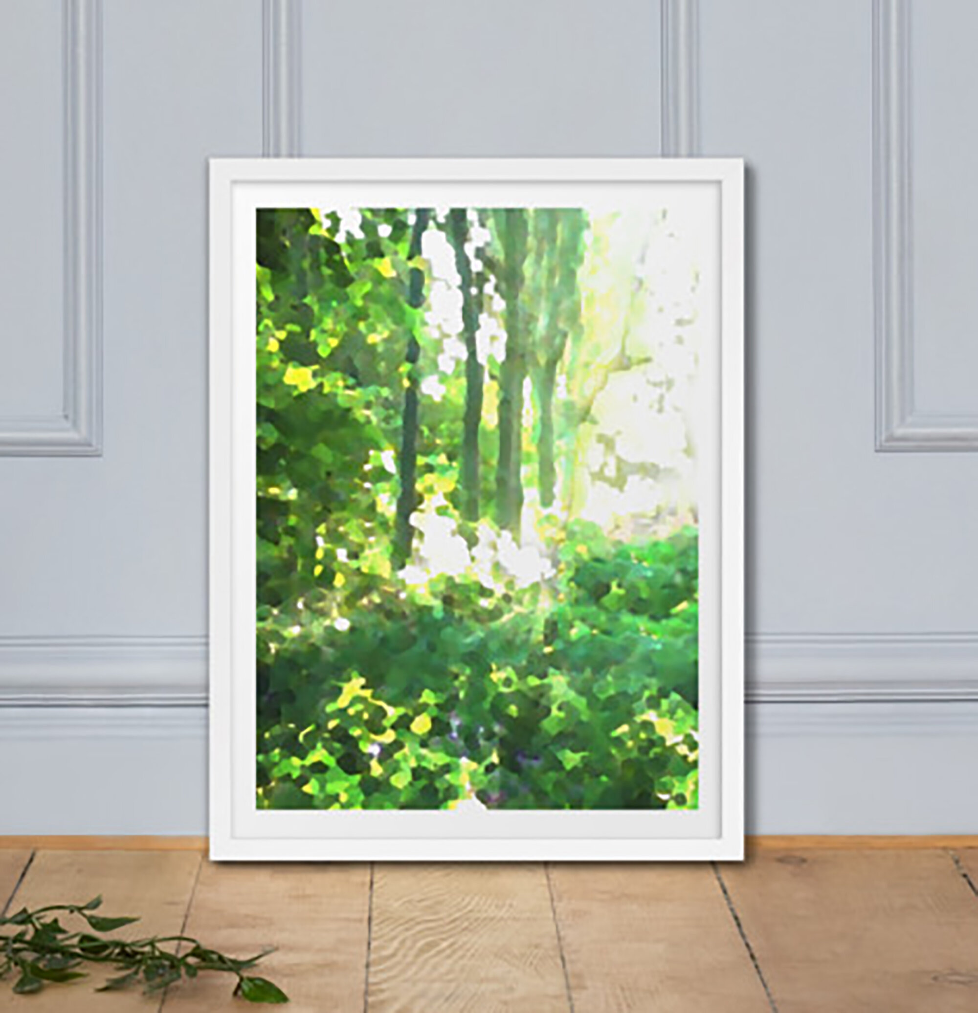 Calming Rendlesham Forest Nature Trees Art Print for Sale