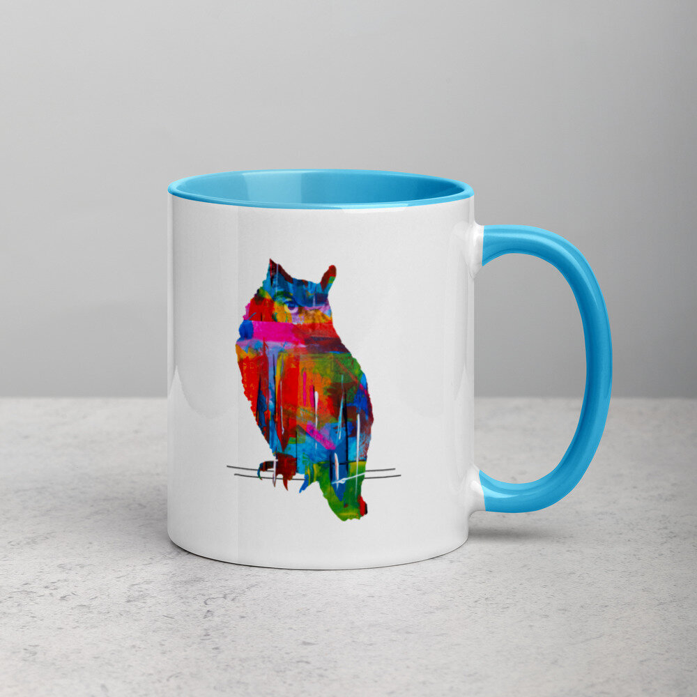 Owl Mug with Blue Color Inside

I have just launched my poster print range as a welcome use this voucher code WELCOME20 to get 20% discount on this and other prints on my website. Limited time only, click the link in my bio.

http://www.abstract-land