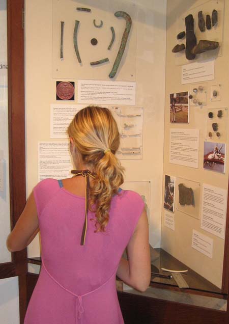 2010. New exhibits are added for the first time in 12 years! In action: Wendy Leicht, member of the 2010 field school. (Copy)