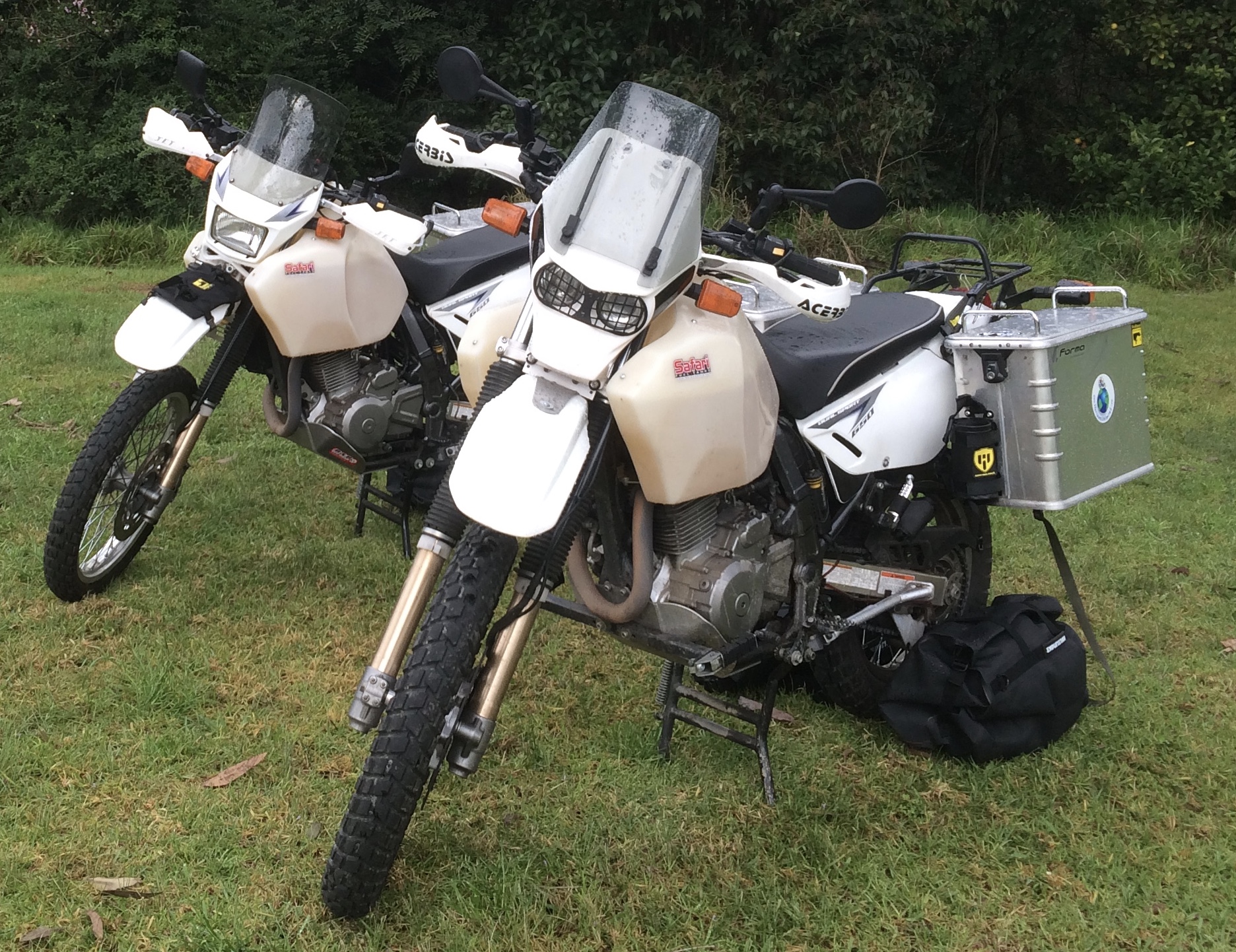 The two DR650's at Wollembi, NSW, Australia