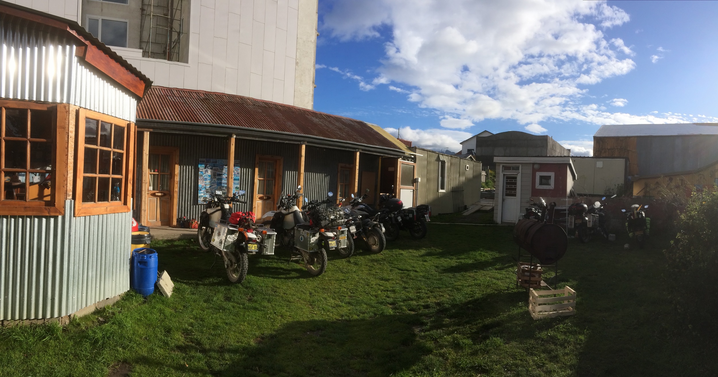 The back garden of Momo's