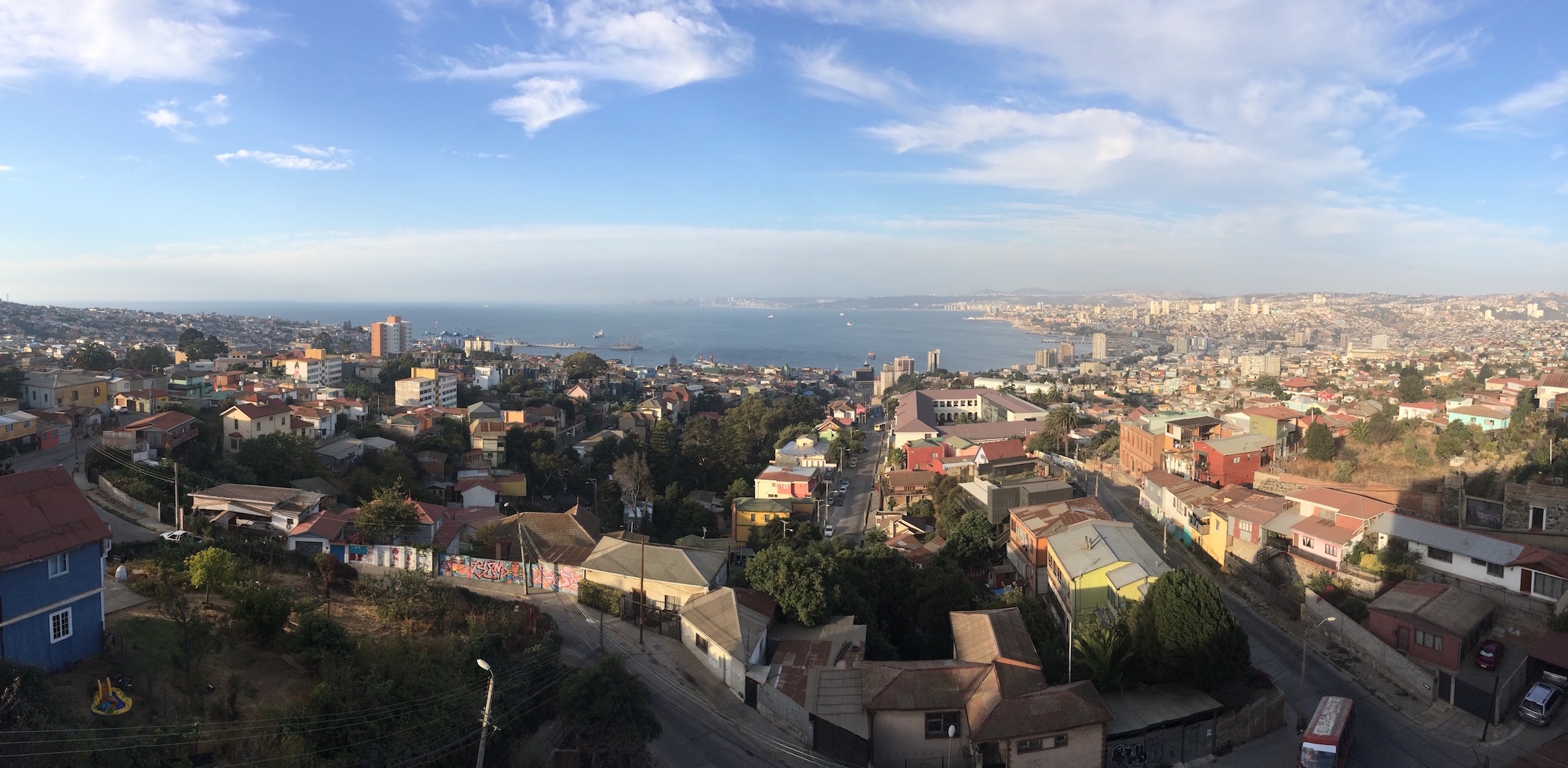 View overlooking Valparaiso from our first apartment.