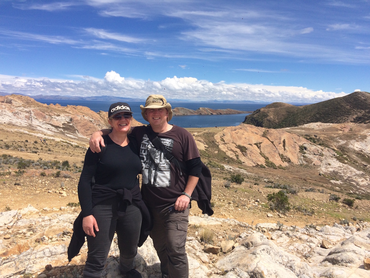 Isla del Sol - Sacrificial Table in background - get your magnifying glass out.