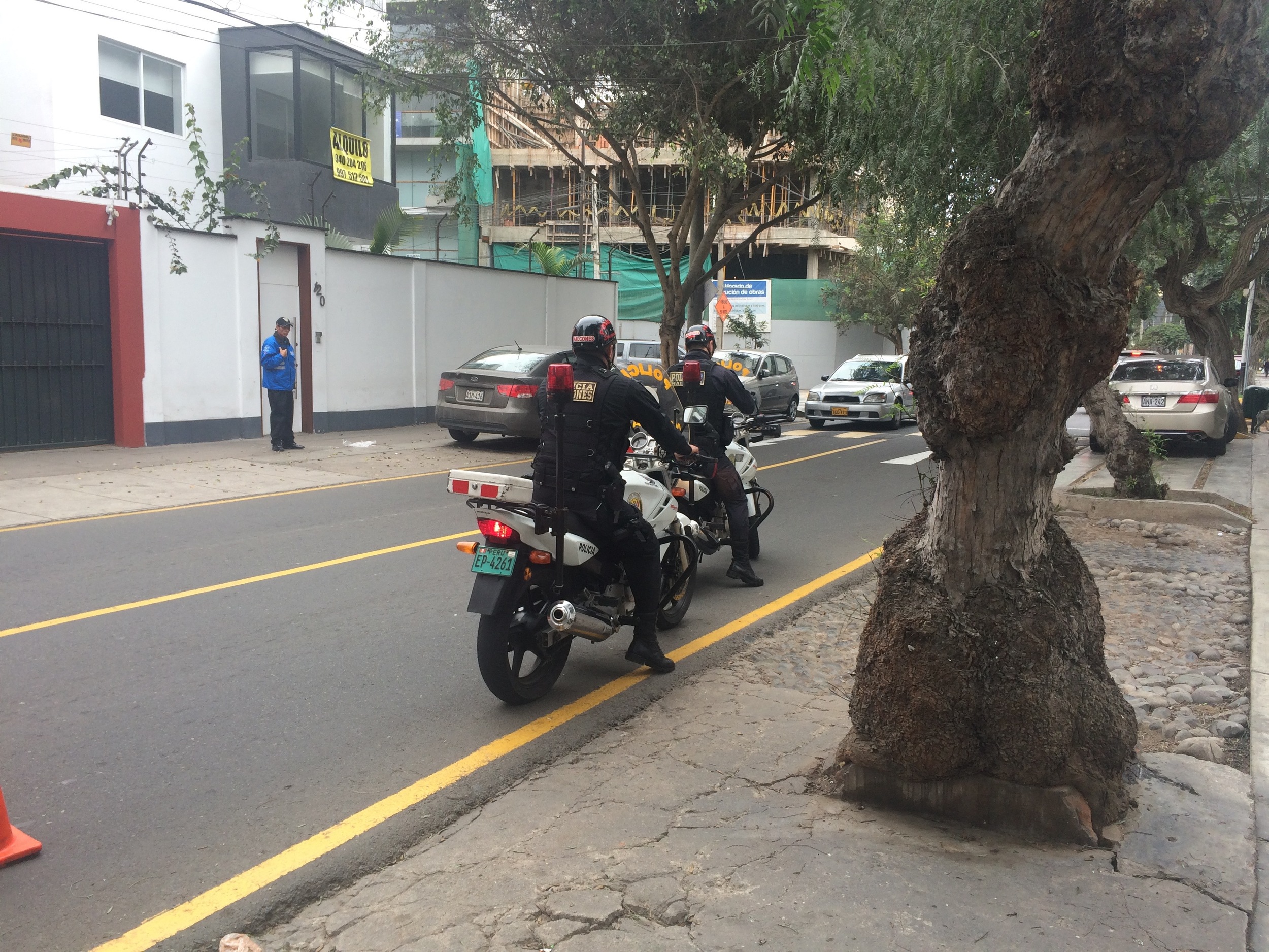 Three types of Police turn up...these guys...