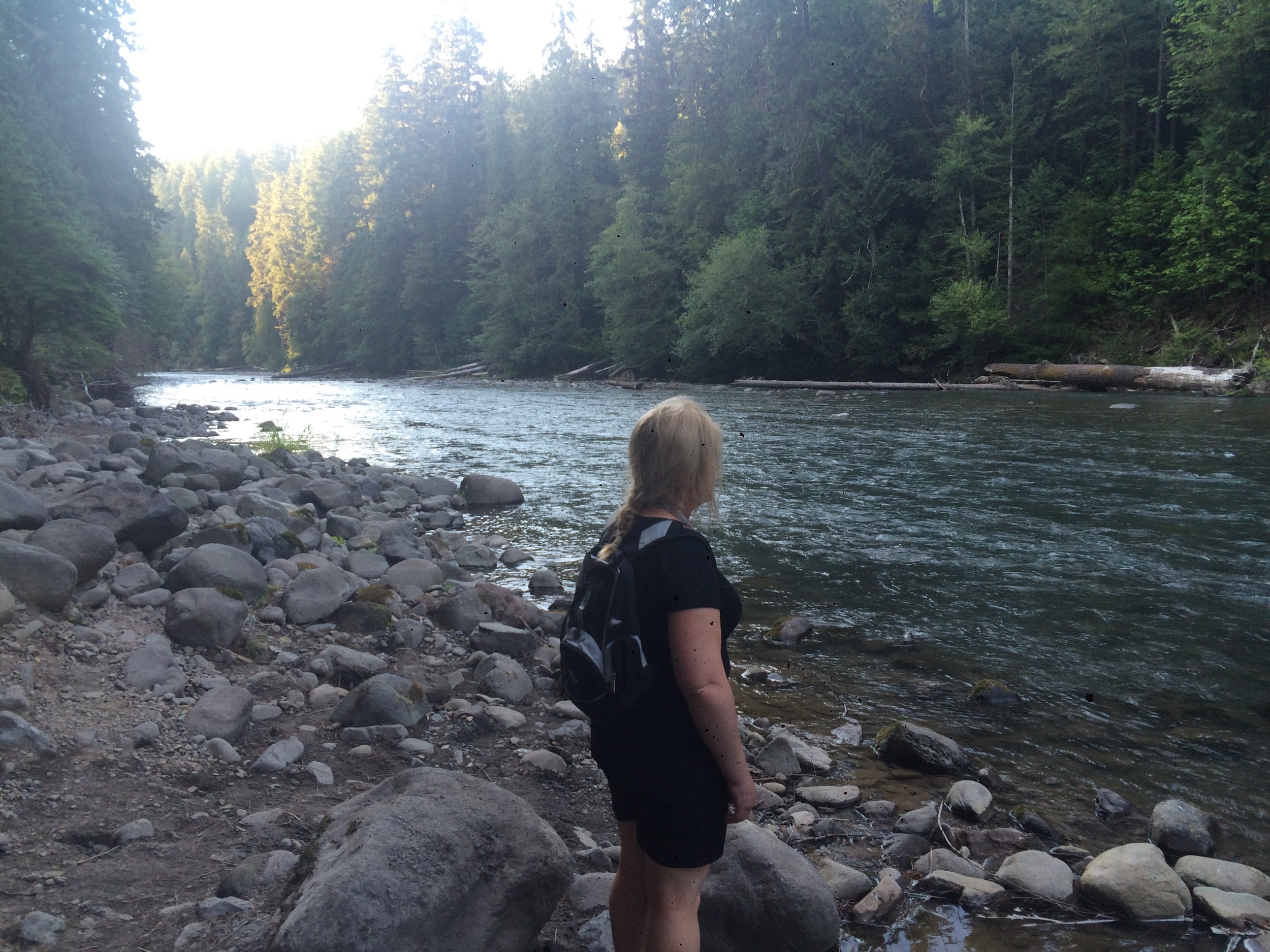 Iron creek, next to the campsite