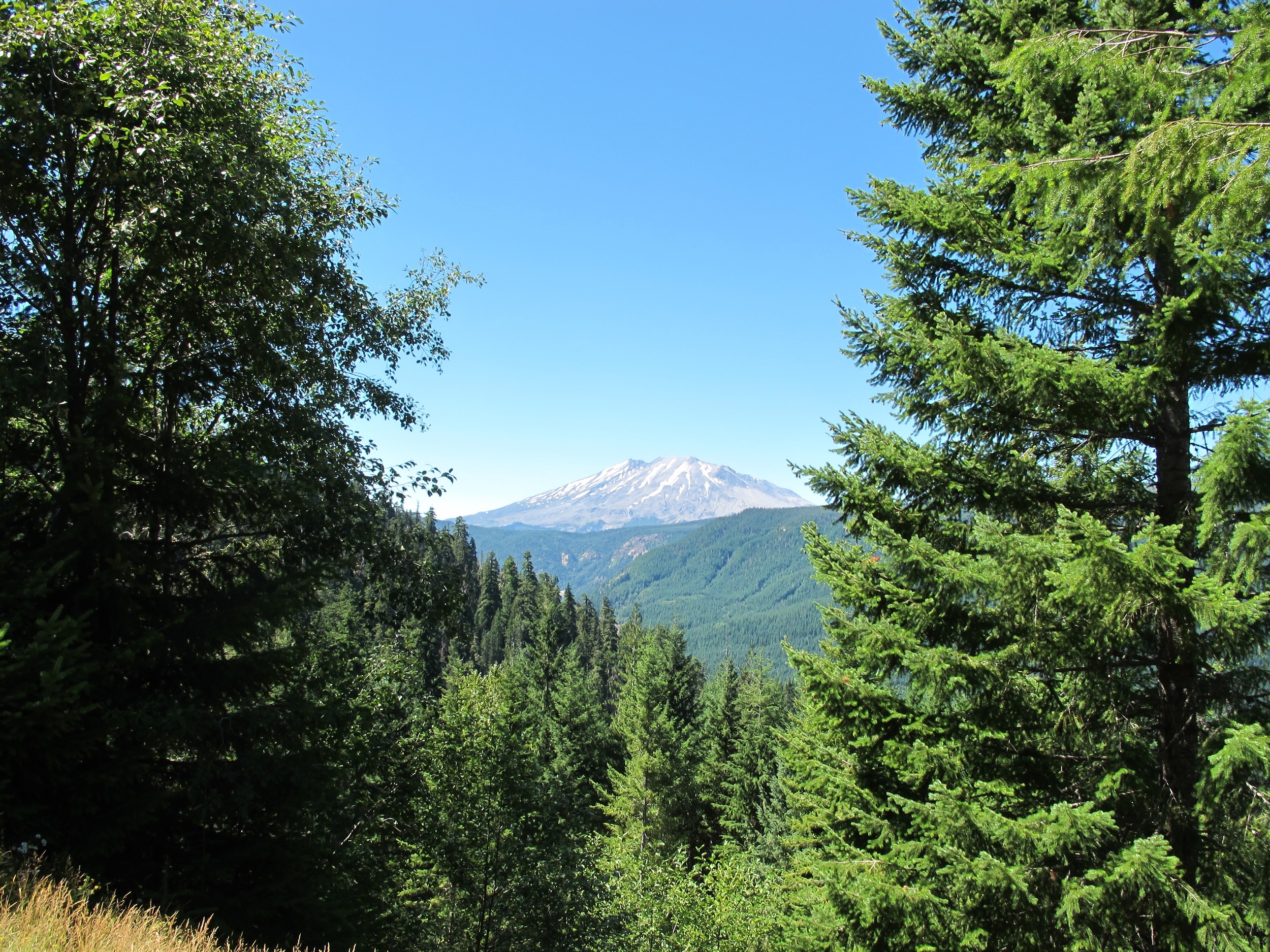 View from the north as we are leaving