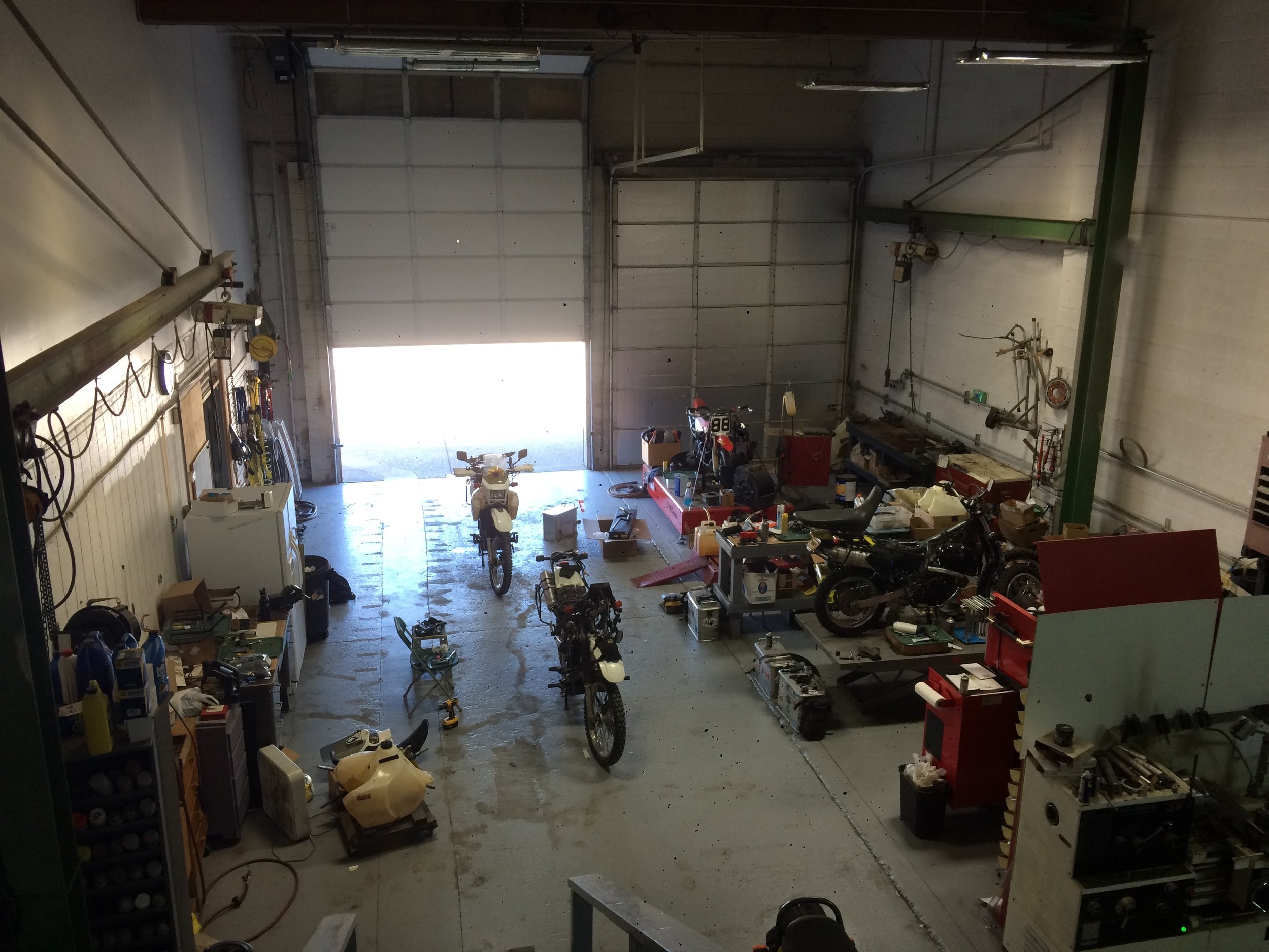 A small part of the seriously well equipped man cave - belonging to Jeff who owns Procycle.