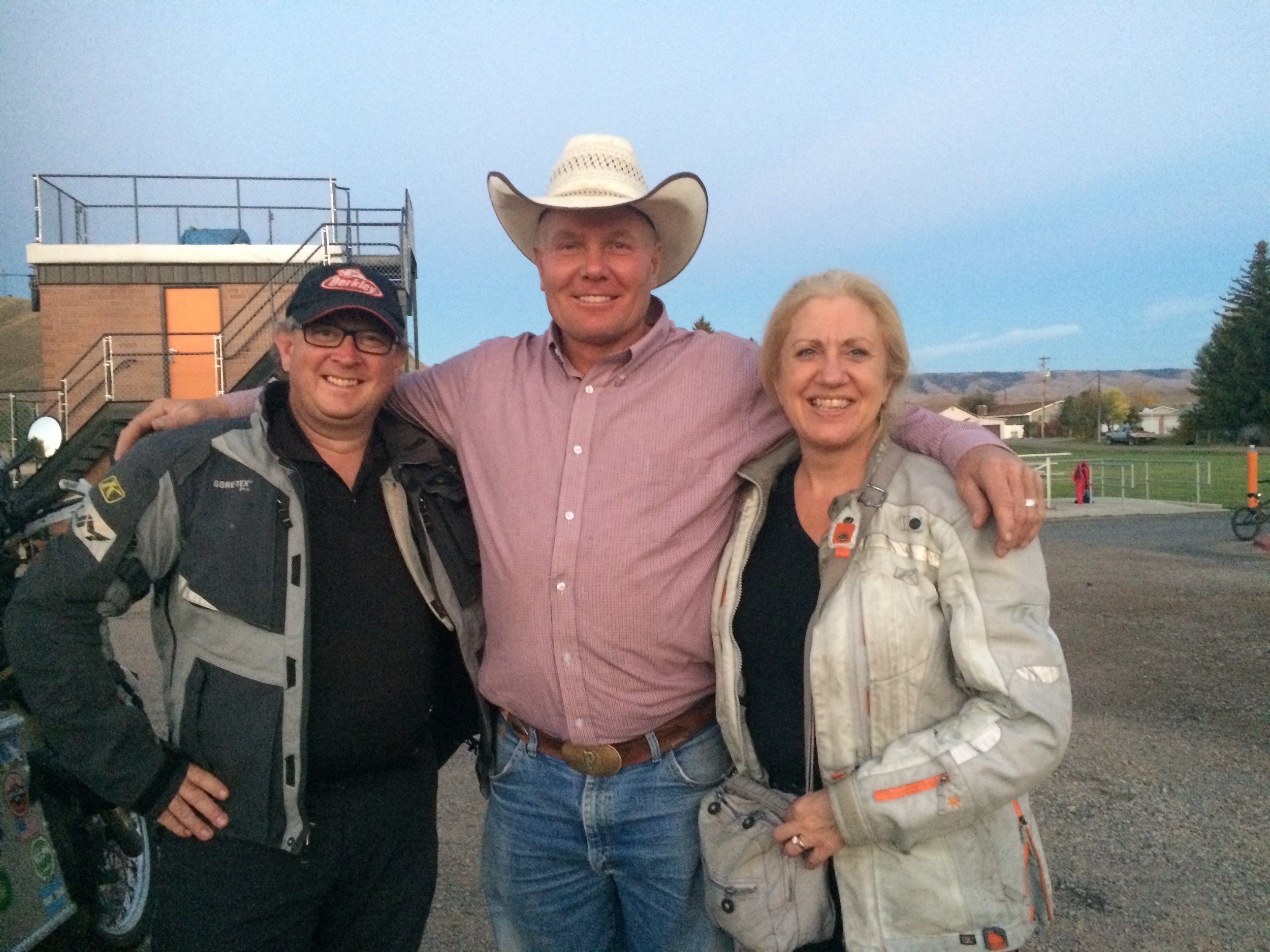 Leon the Cowboy at the football game.