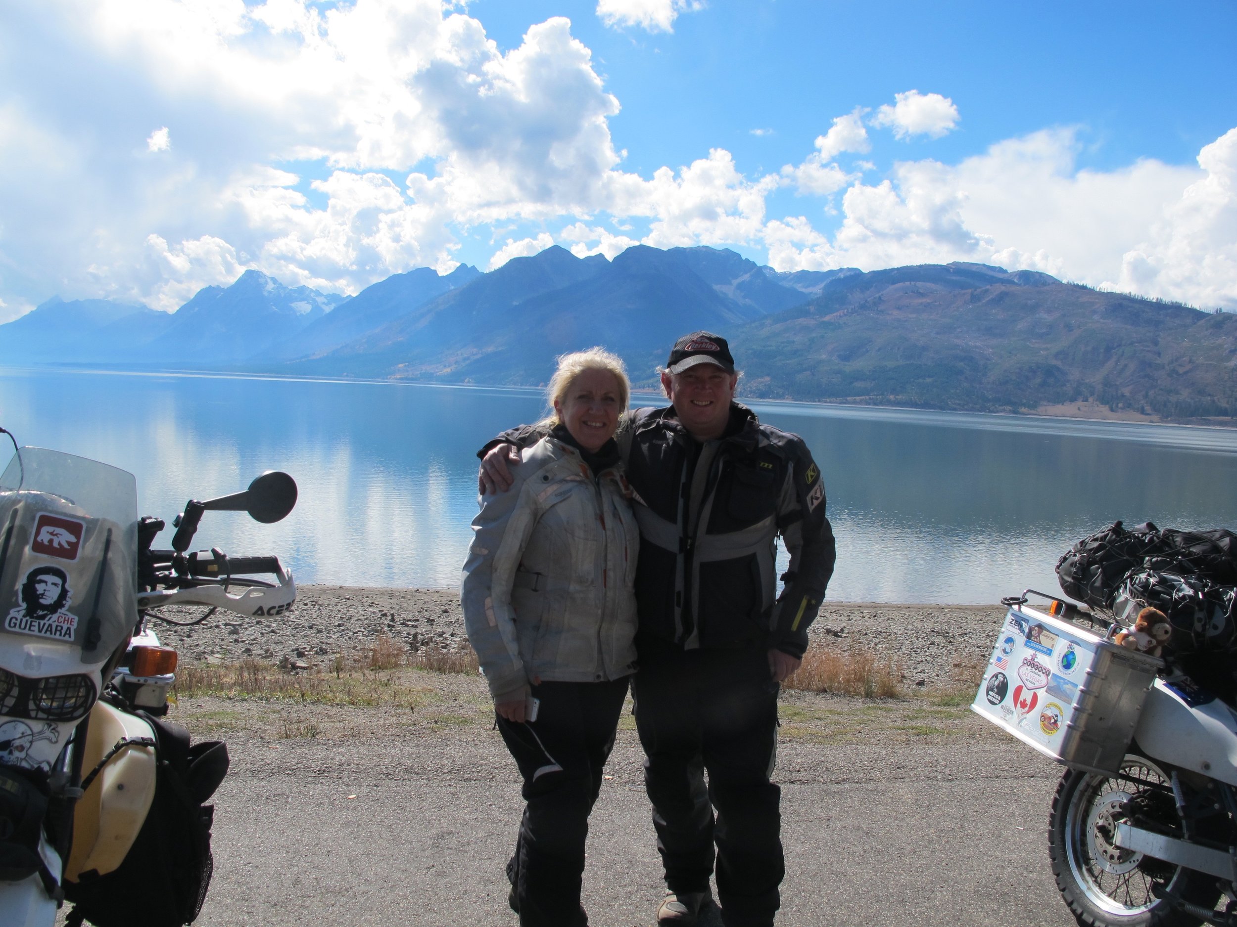 The Teton mountain range in Yellowstone