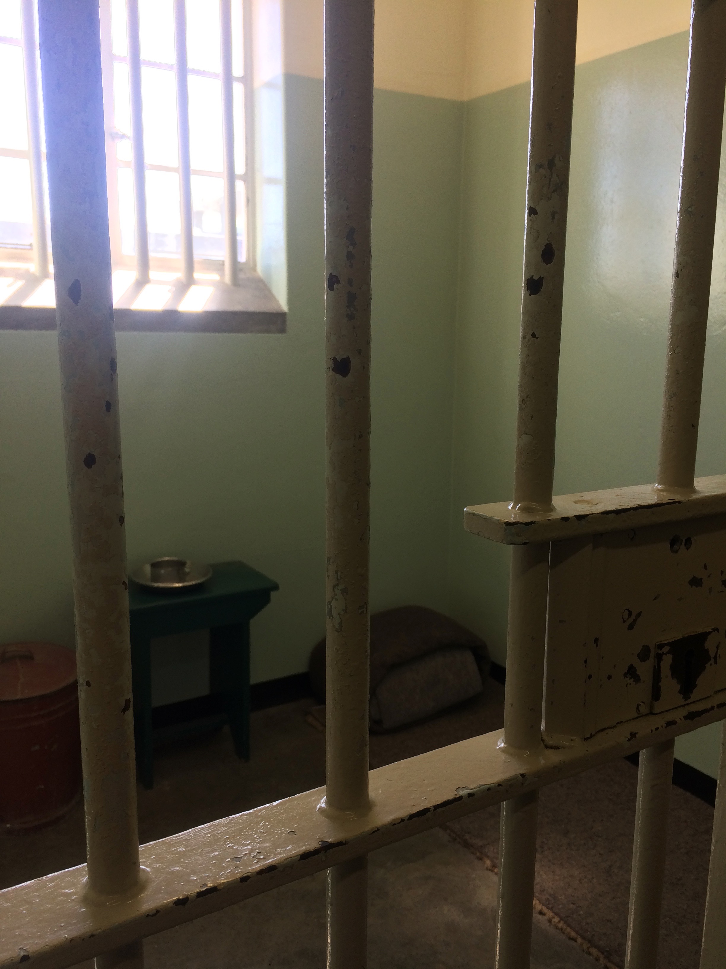 A cell occupied by Nelson Mandela