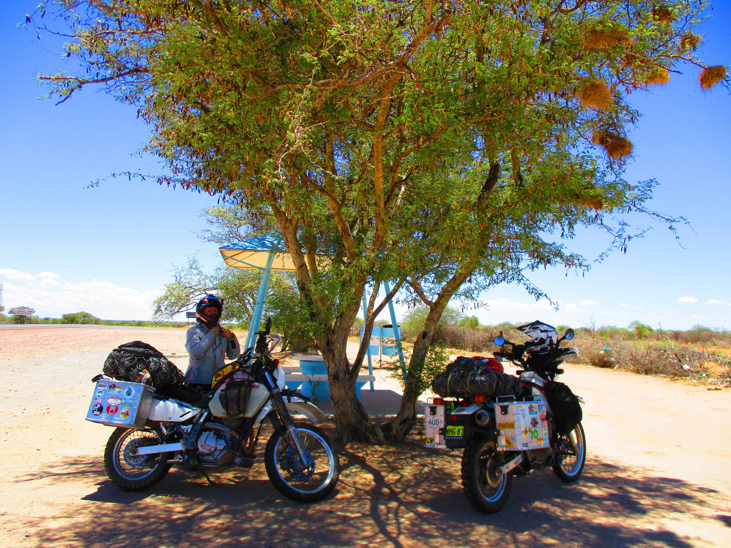 One of the roadside rest stops in Namibia