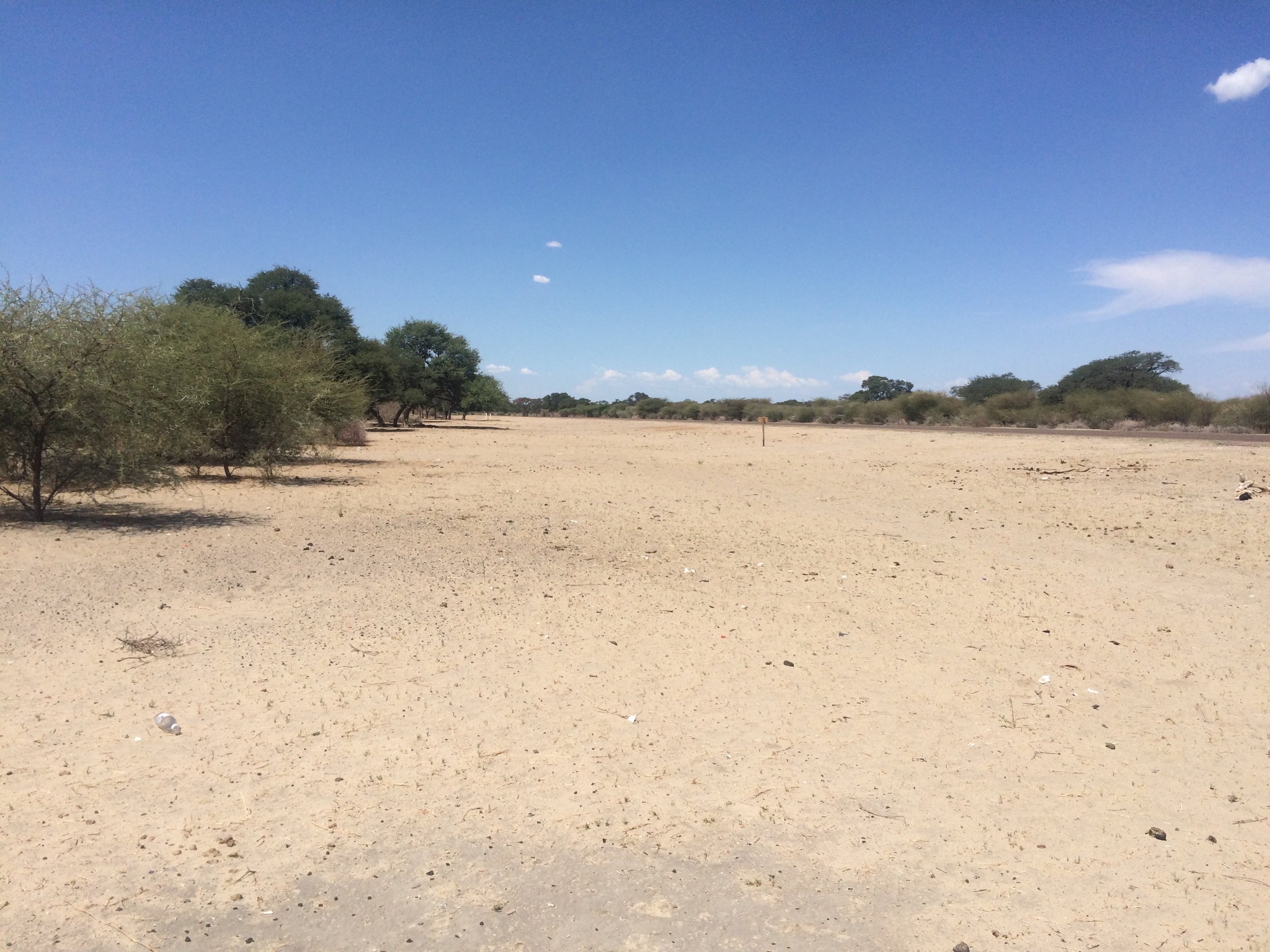 In the middle of nowhere - on the roadside.