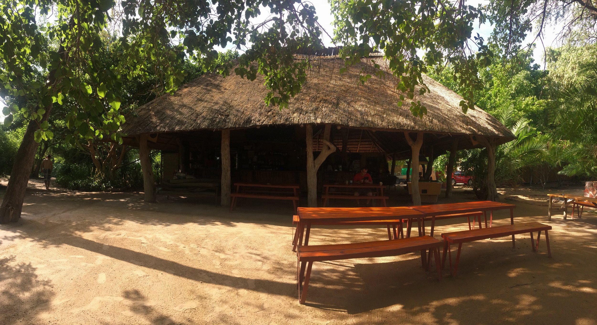 The bar at The Old Bridge Backpackers