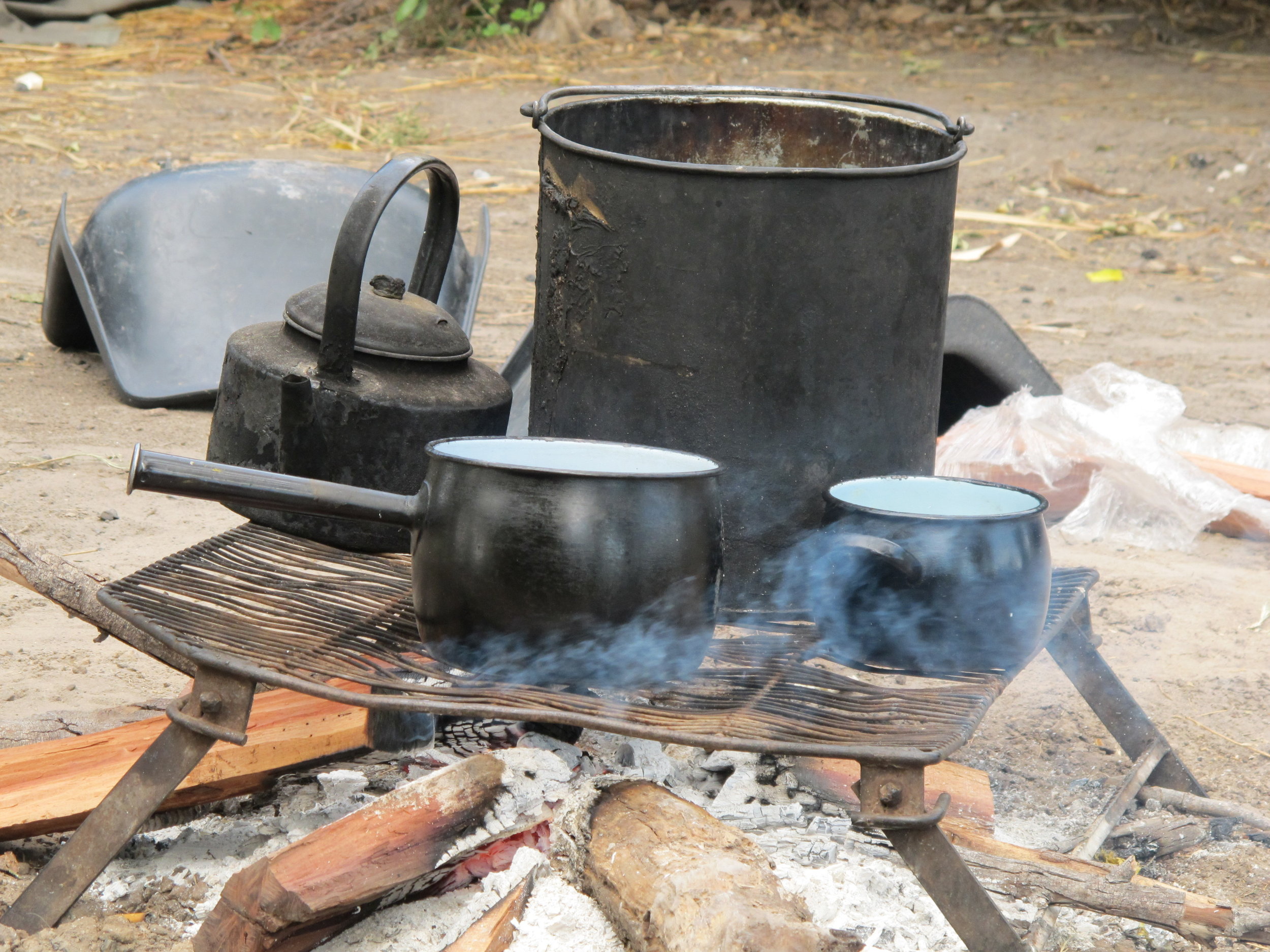Cooking dinner