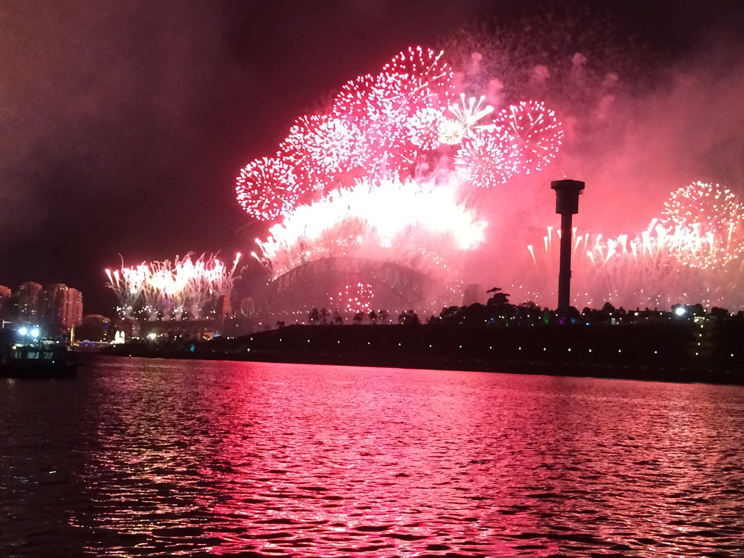 NYE last year on Sydney Harbour.