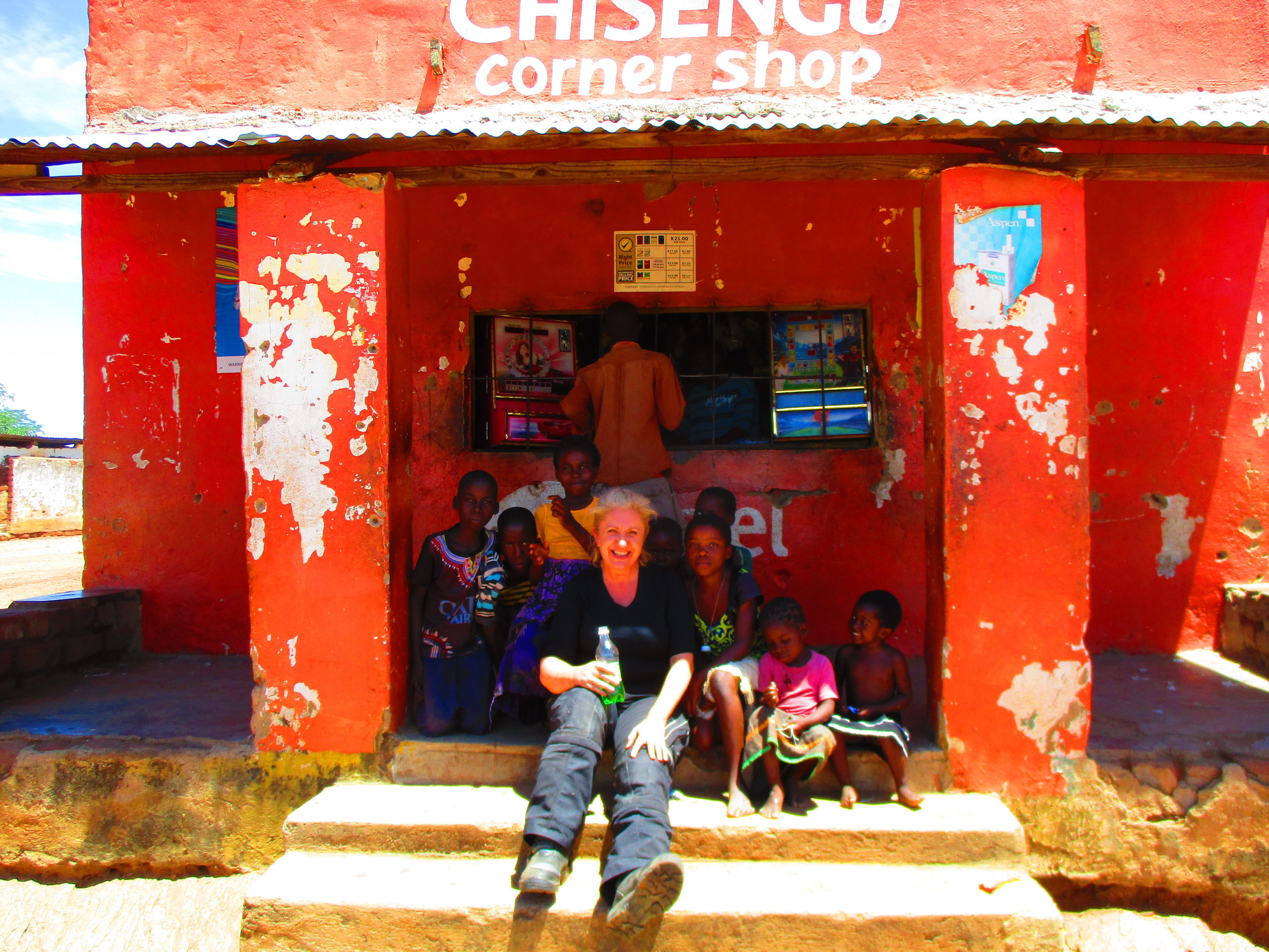 Refreshment break on the way to South Luangwa