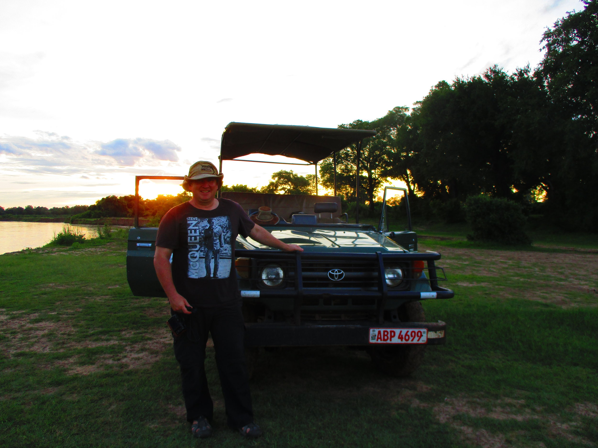 On a game drive, South Luangwa National Park