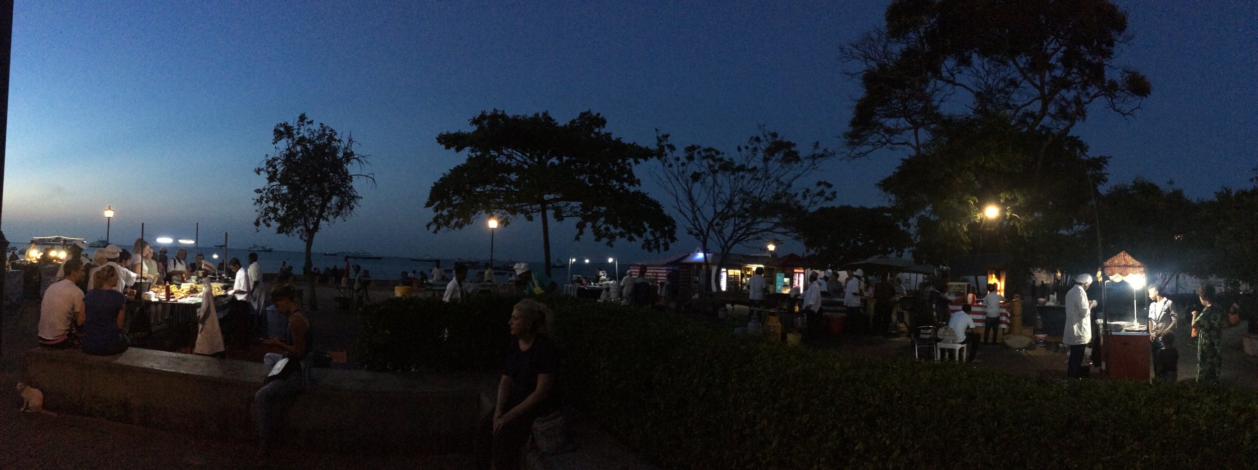 Our last night on Zanzibar, we found an open air food market for a seafood feast