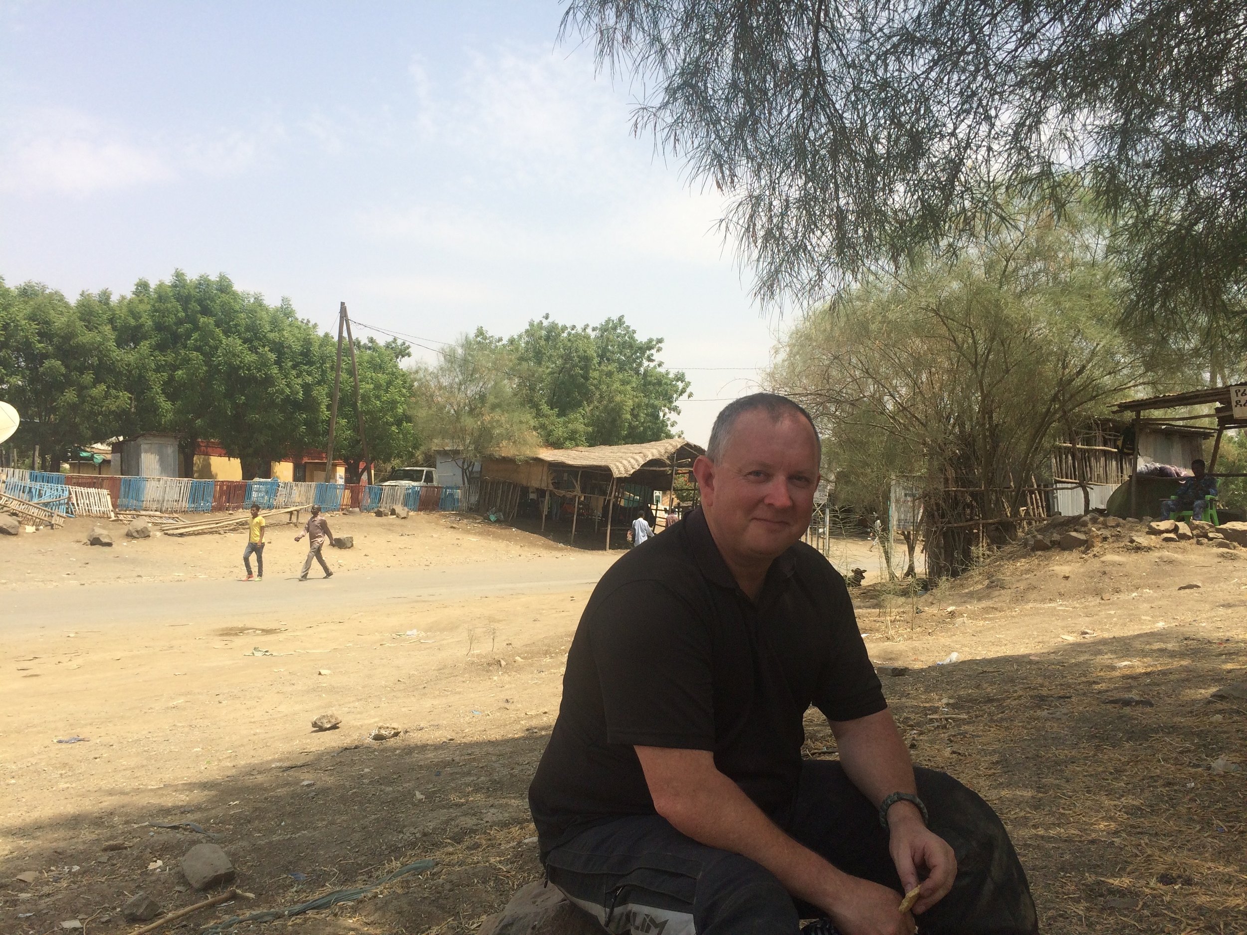 Ethiopian Border post at Metema - crossing into Sudan.