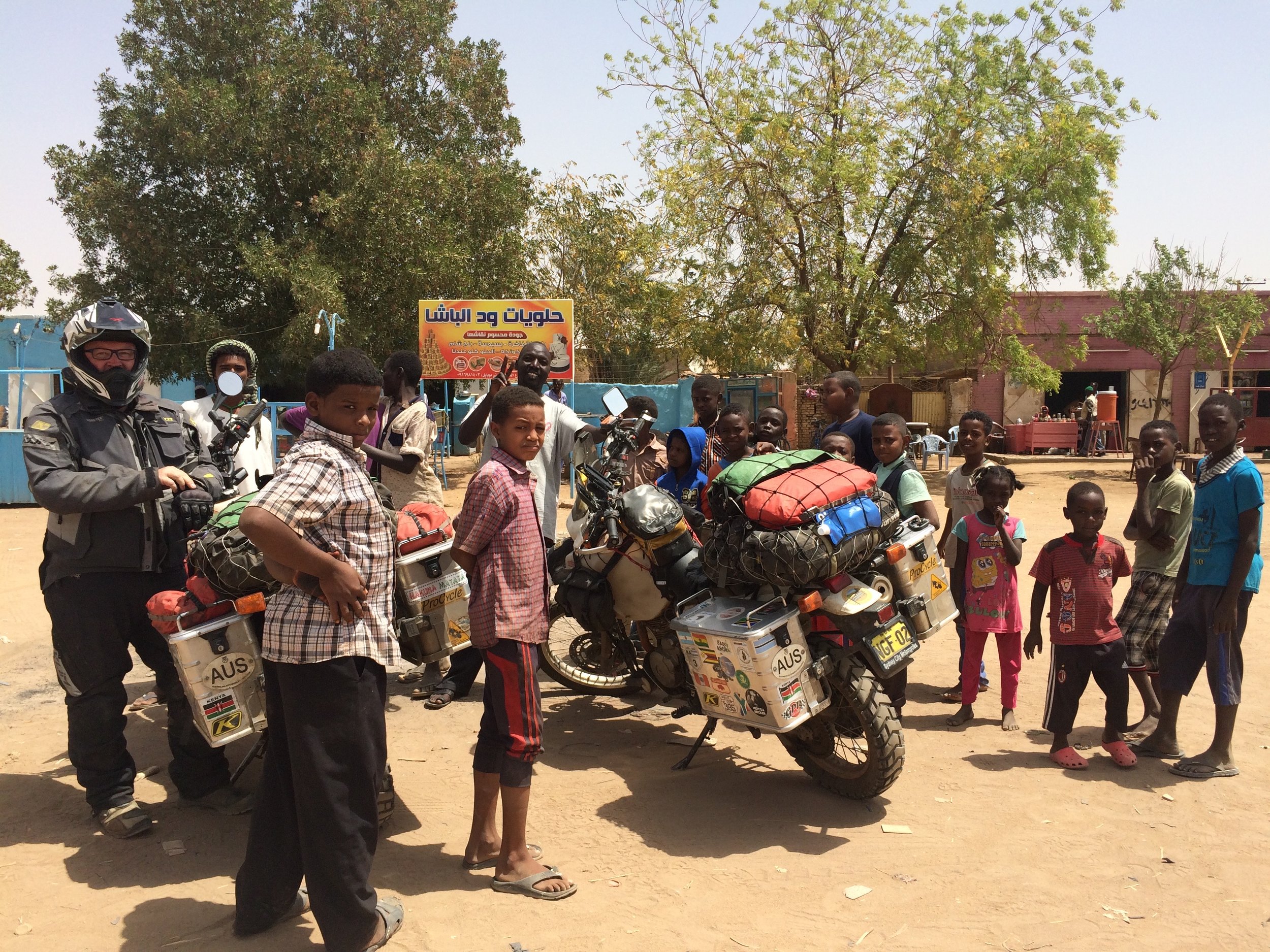 Stopping for a short break en-route to Khartoum.