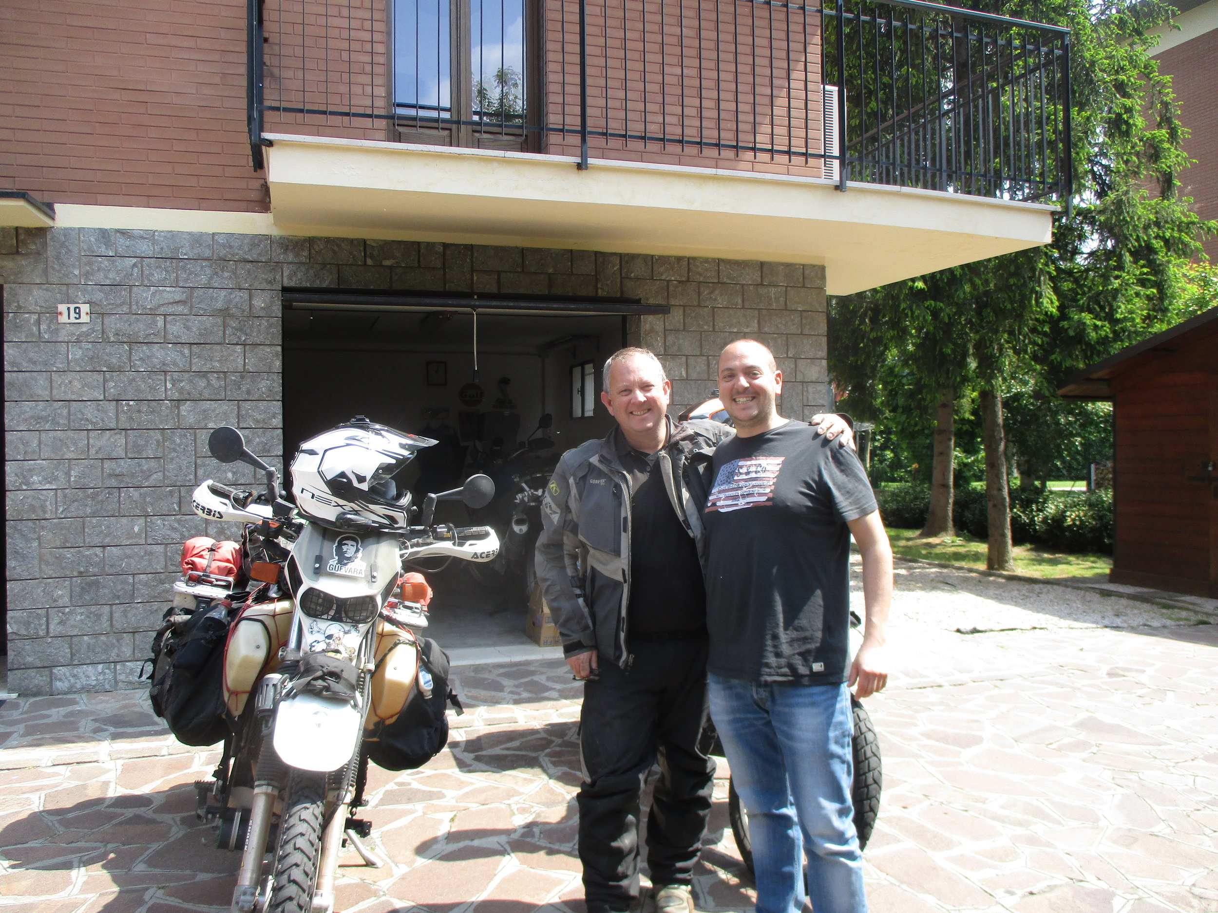 At Carlo's place in Formegene, Italy