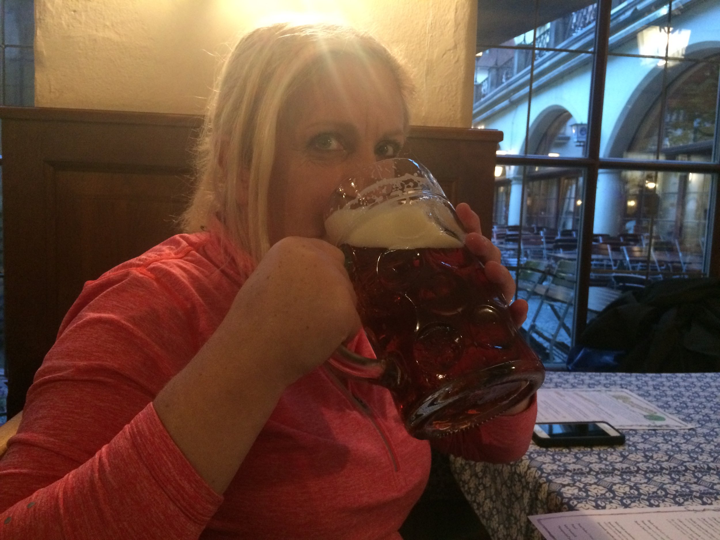 A beer as big as my head, Hofbräuhaus, Munich