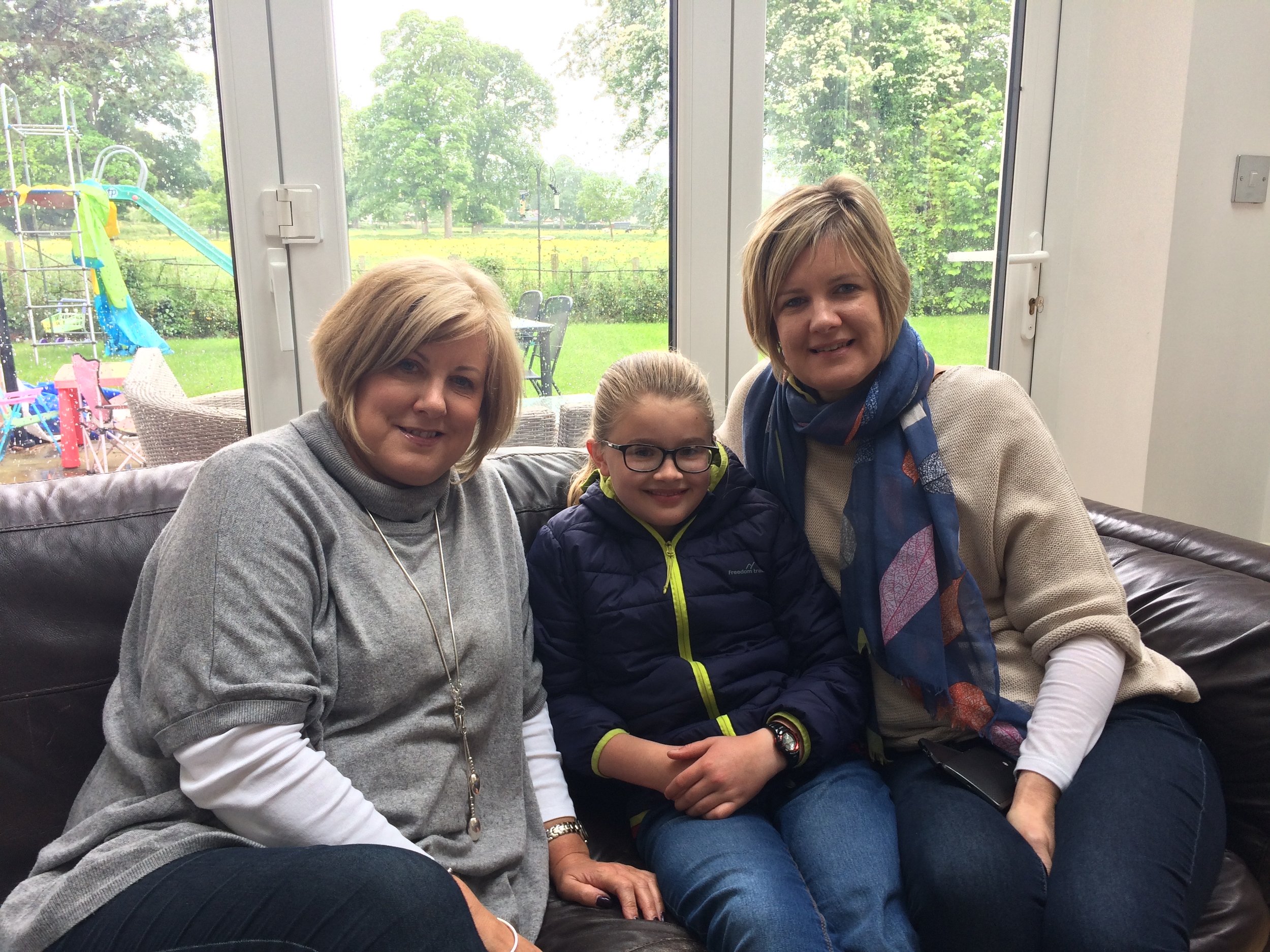 My gorgeous nieces Andrea and Kate, and great niece Holly