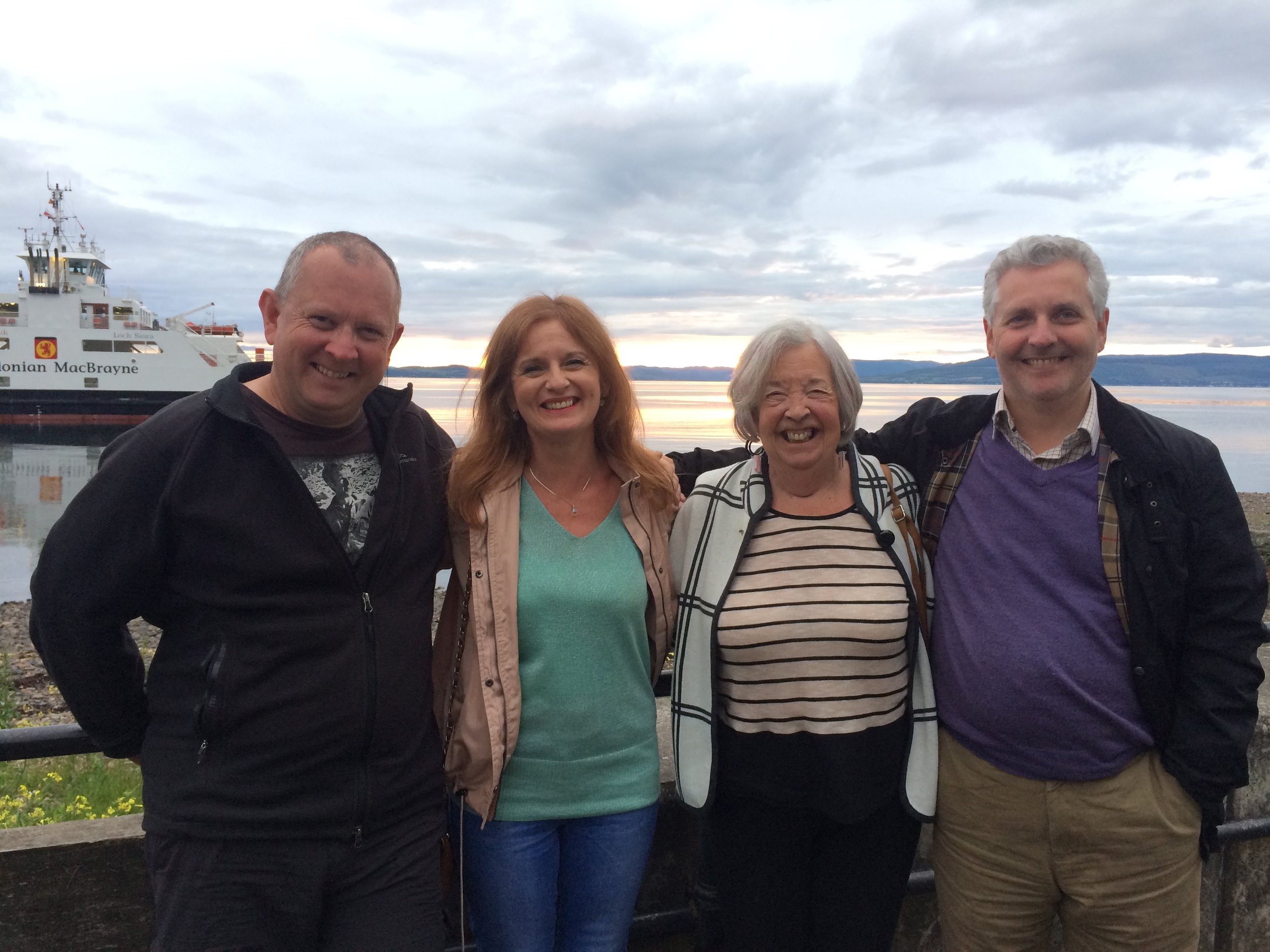 Jeff's cousin Julie, Aunty Myra and cousin Tony.