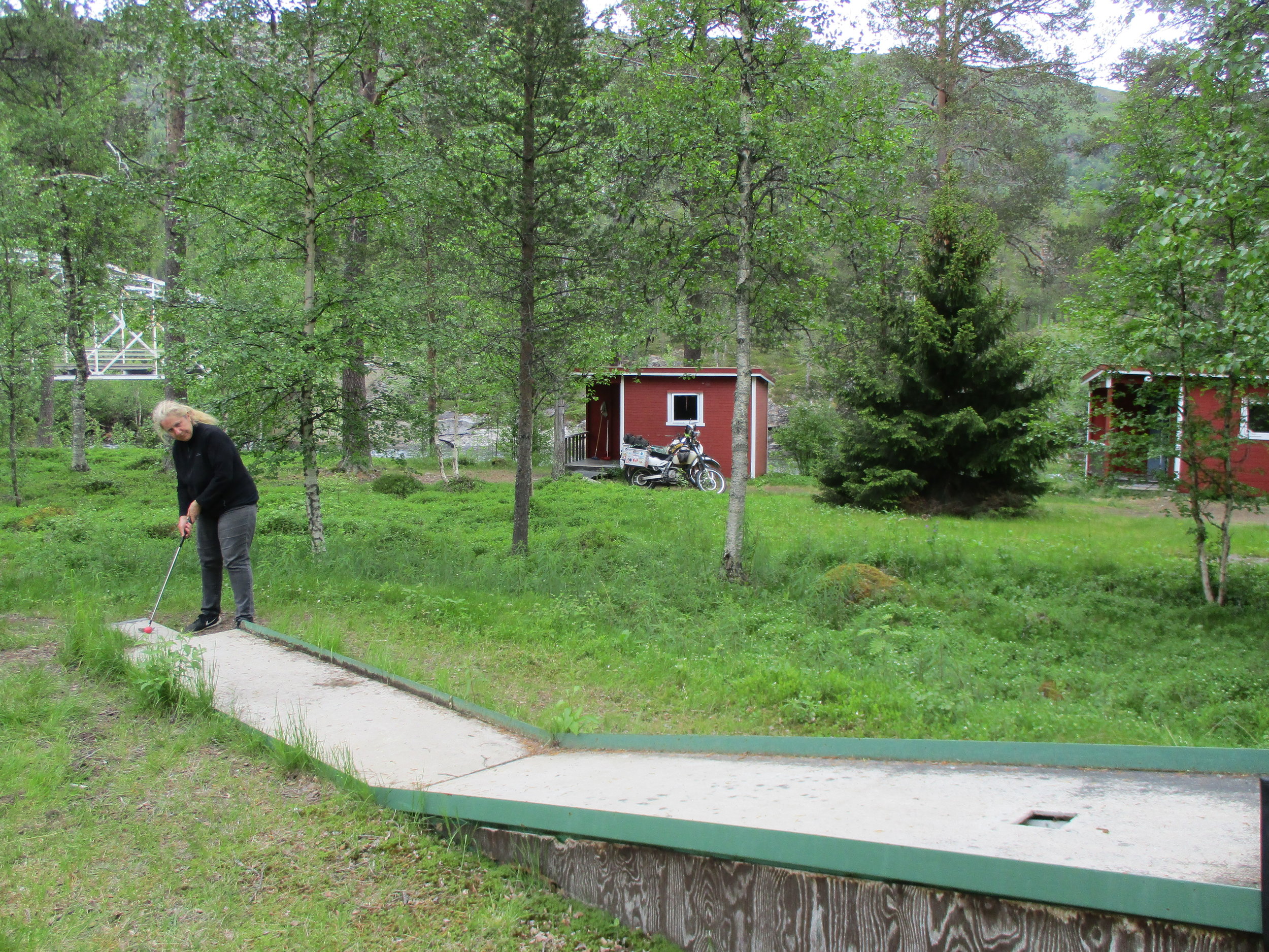 Krokstrand camp site - bit of Pitch and Putt