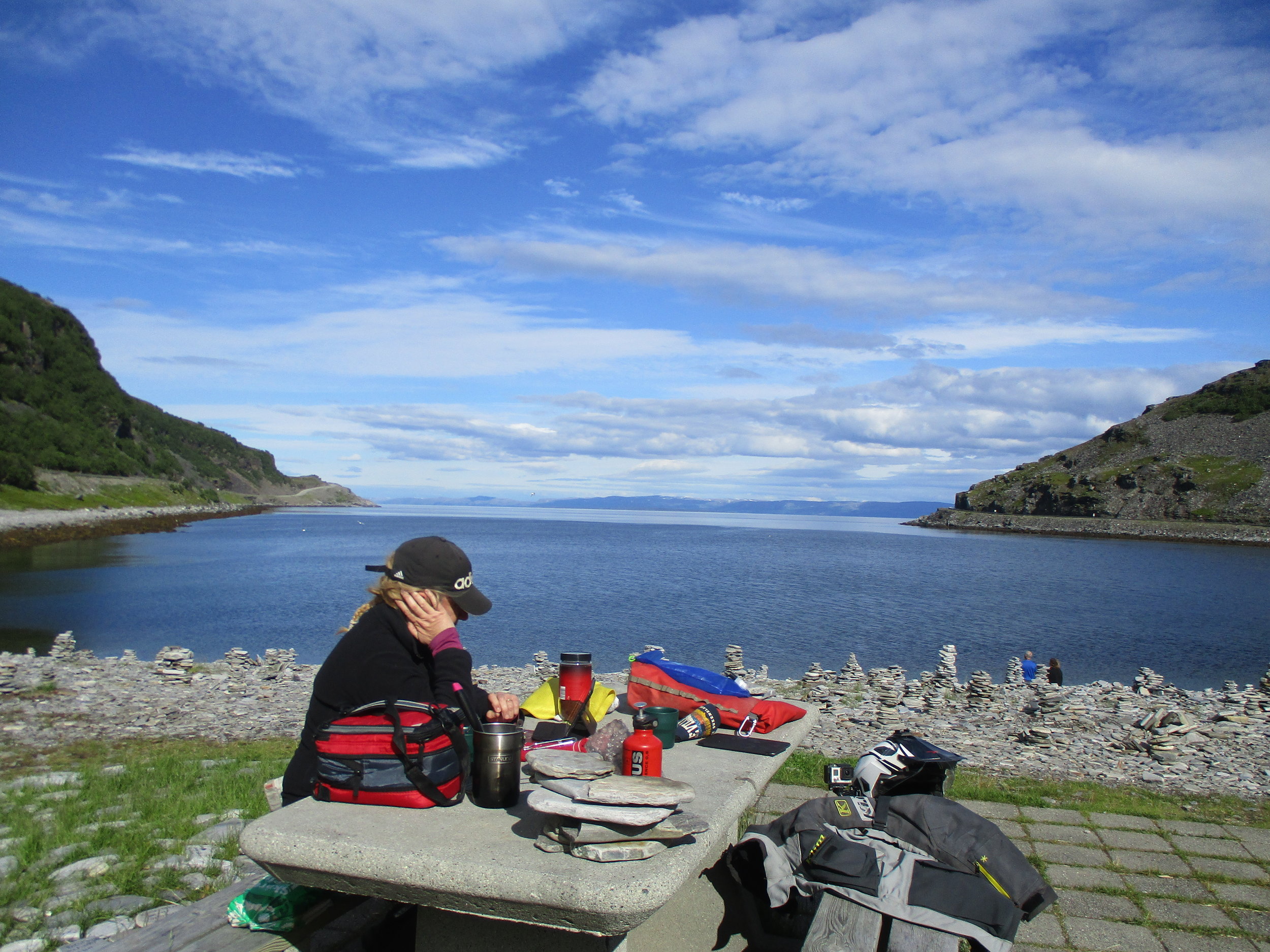 Lunch stop on the way to Magerøya Island
