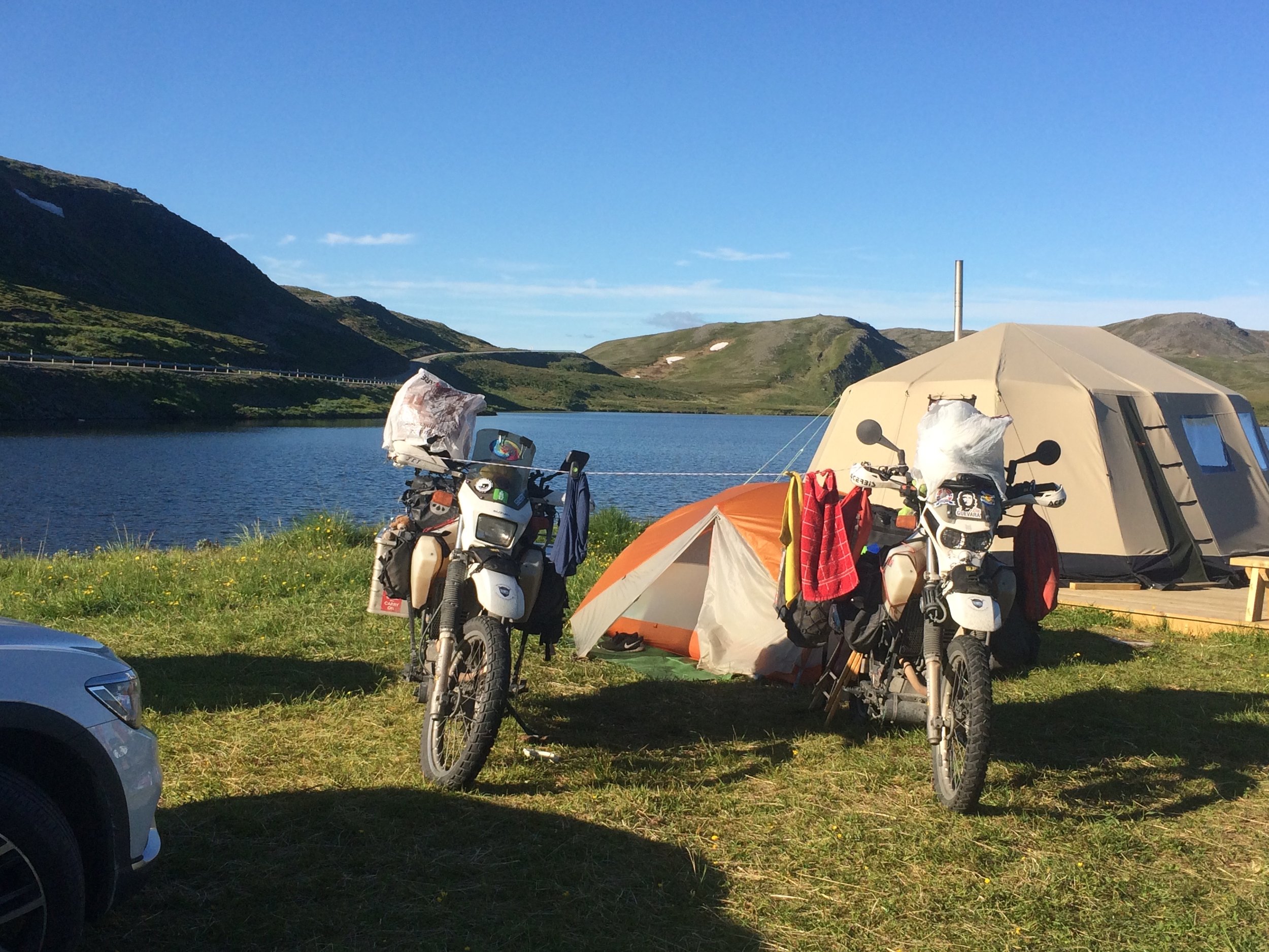 Campground at Skarsvåg - the northern most camp ground in the world.