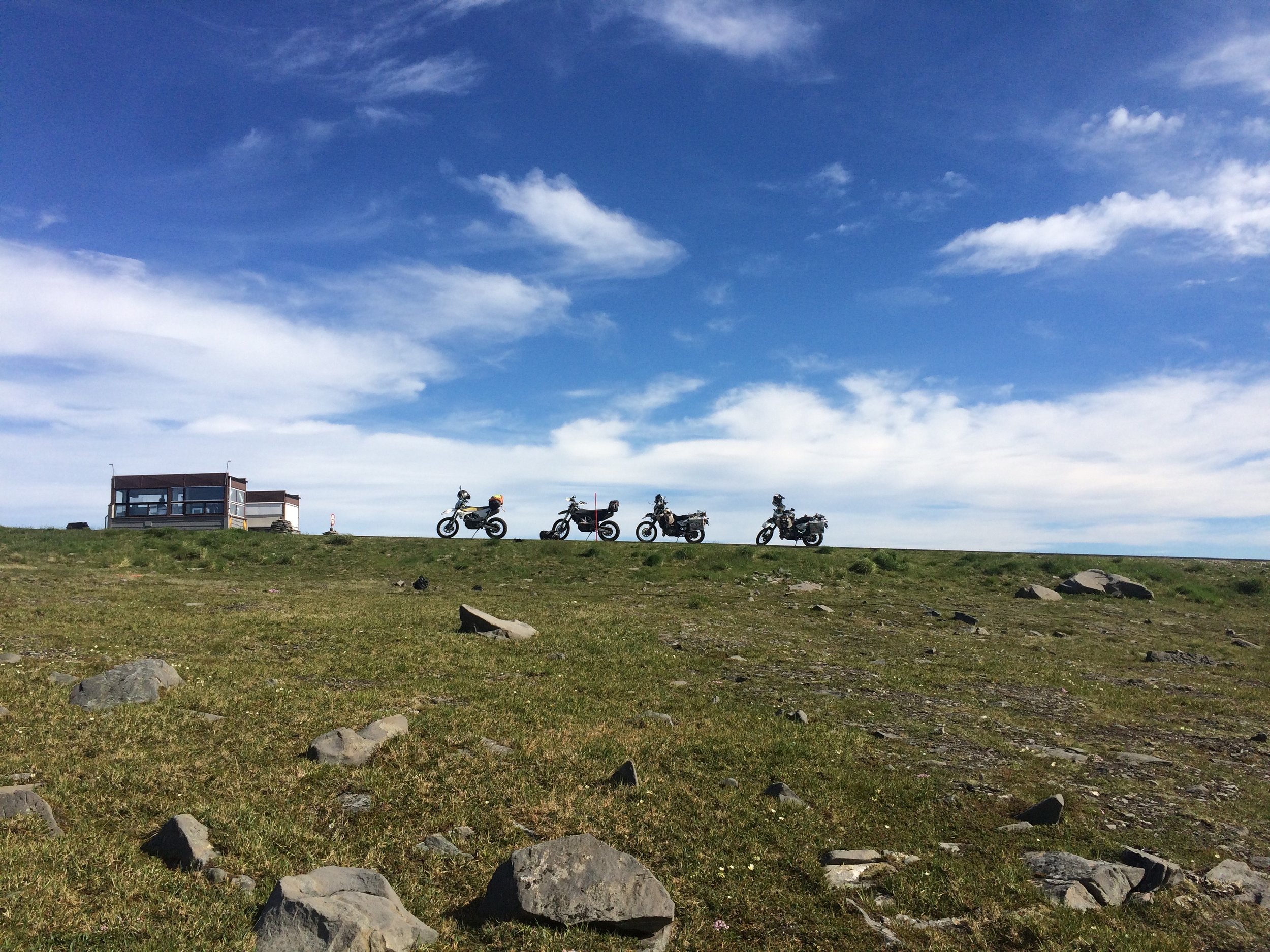 Rebelling just outside the ticket huts to Nordkapp
