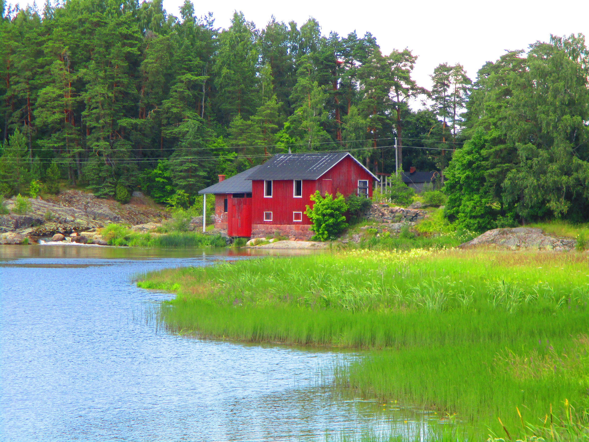 Finland - a house by water